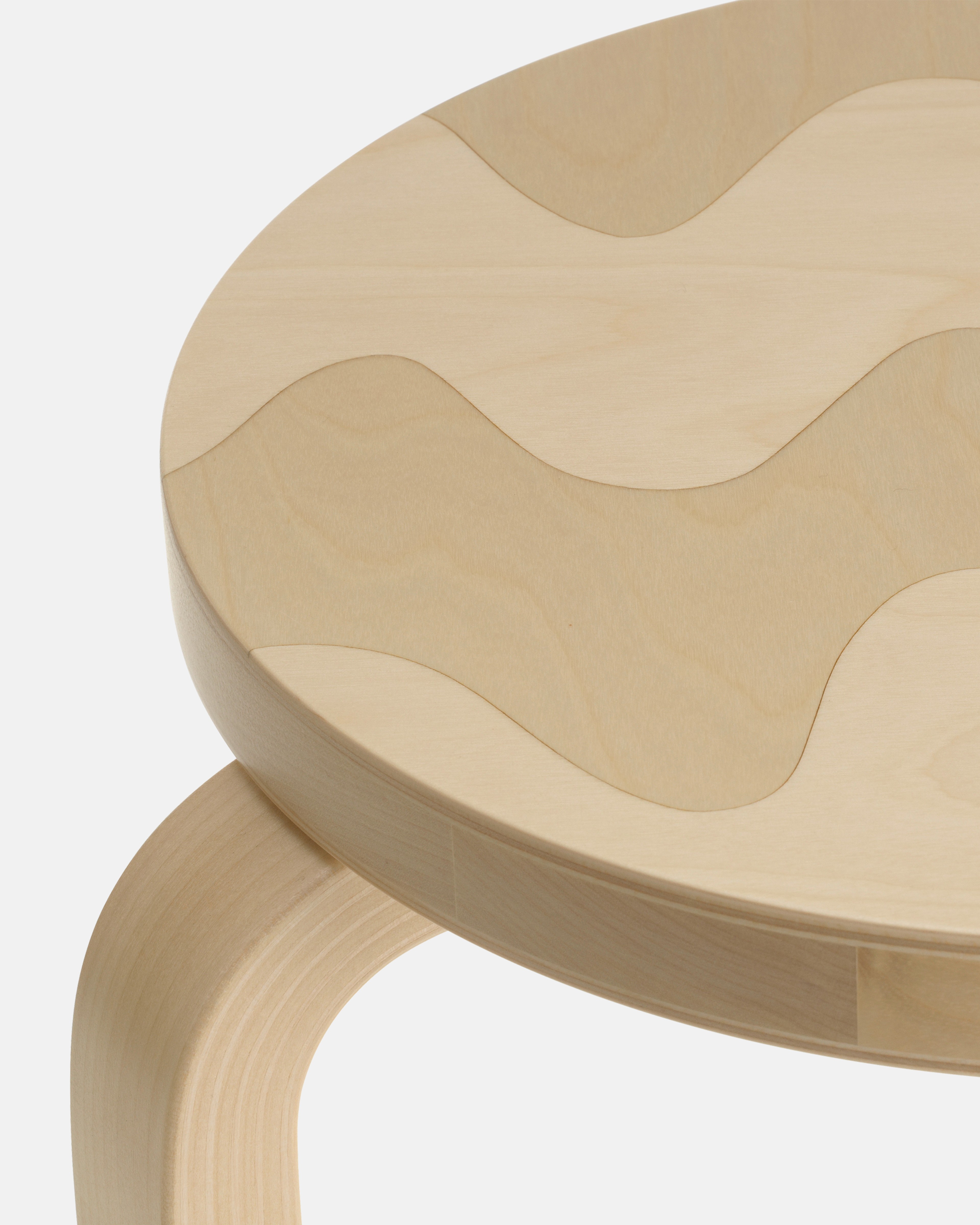 Stool 60 Lokki, Artek + Marimekko, birch,
