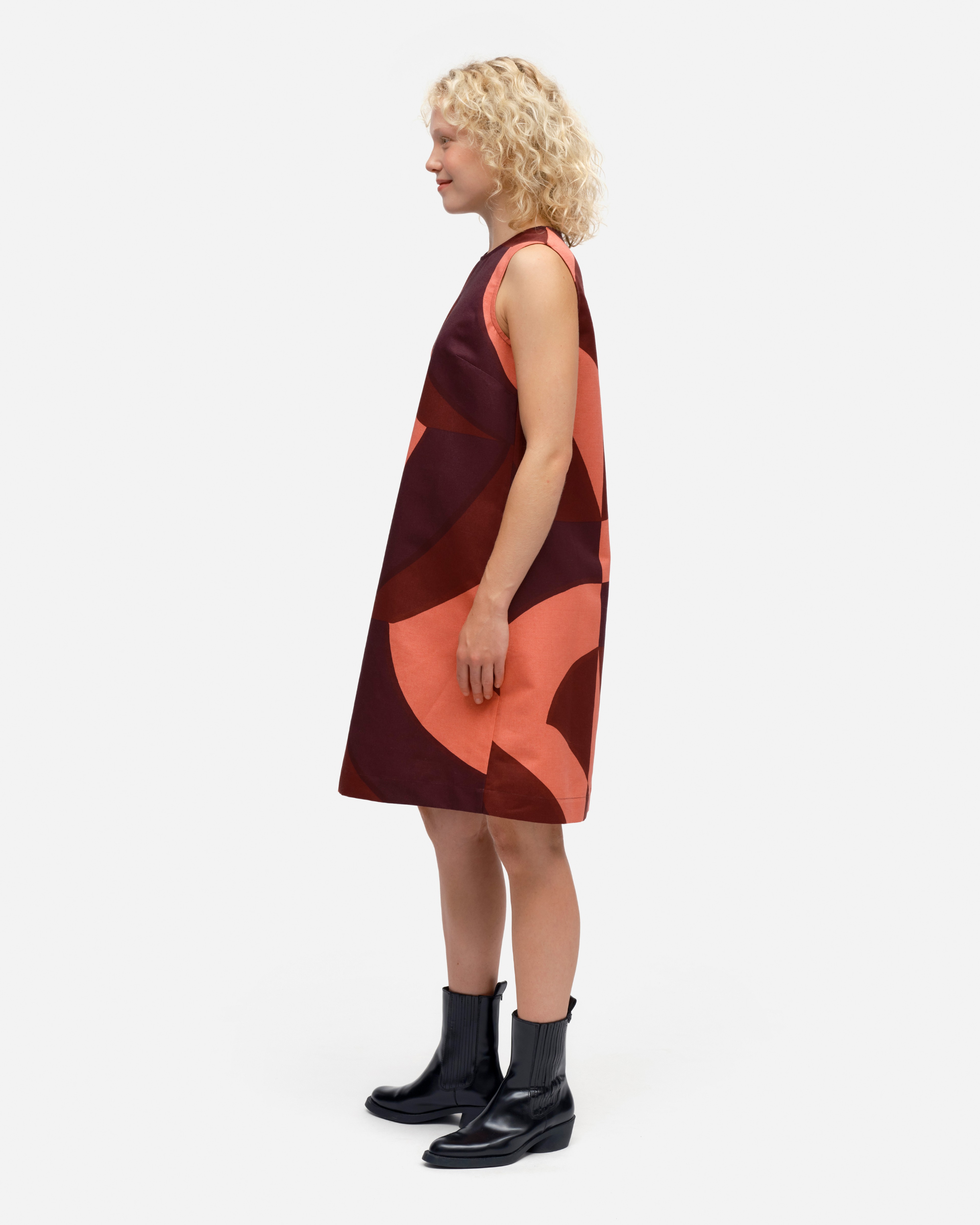 Rinna Savanni, Kleid, Weinrot, Rosa, Hellrosa,