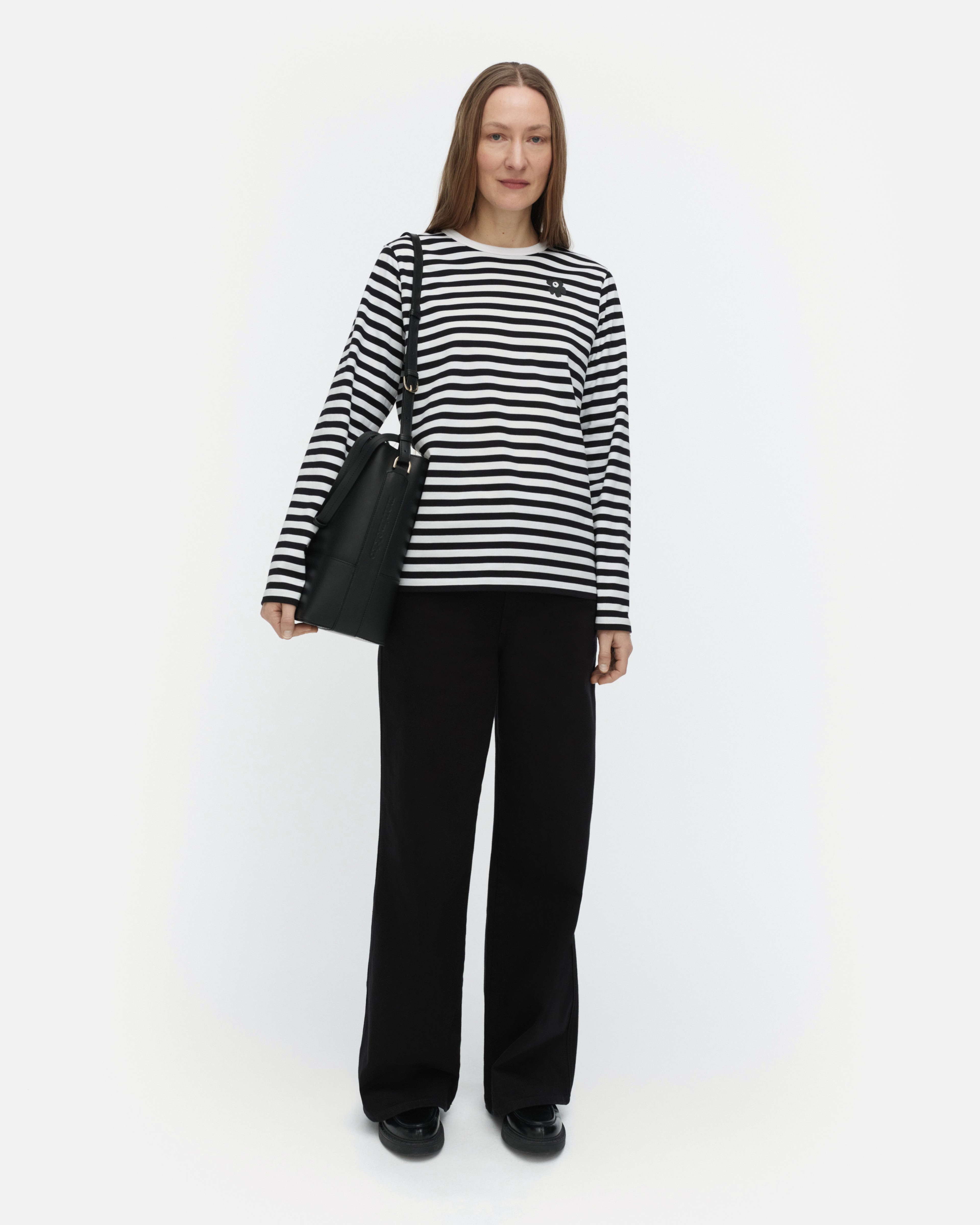 Tasaraita Unikko, Kioski jersey shirt, white, black,