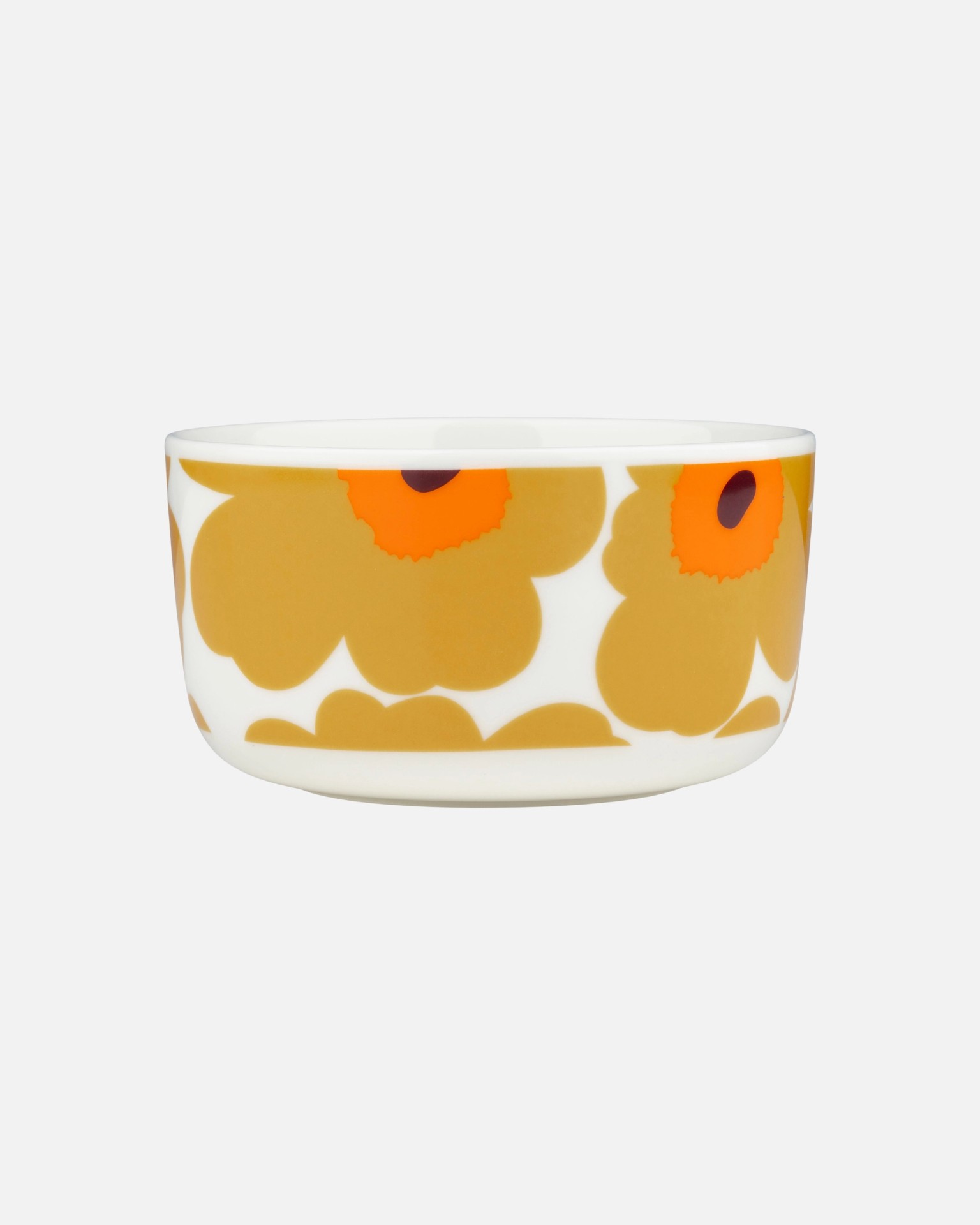 Oiva / Unikko, Bowl, white, caramel, warm or,