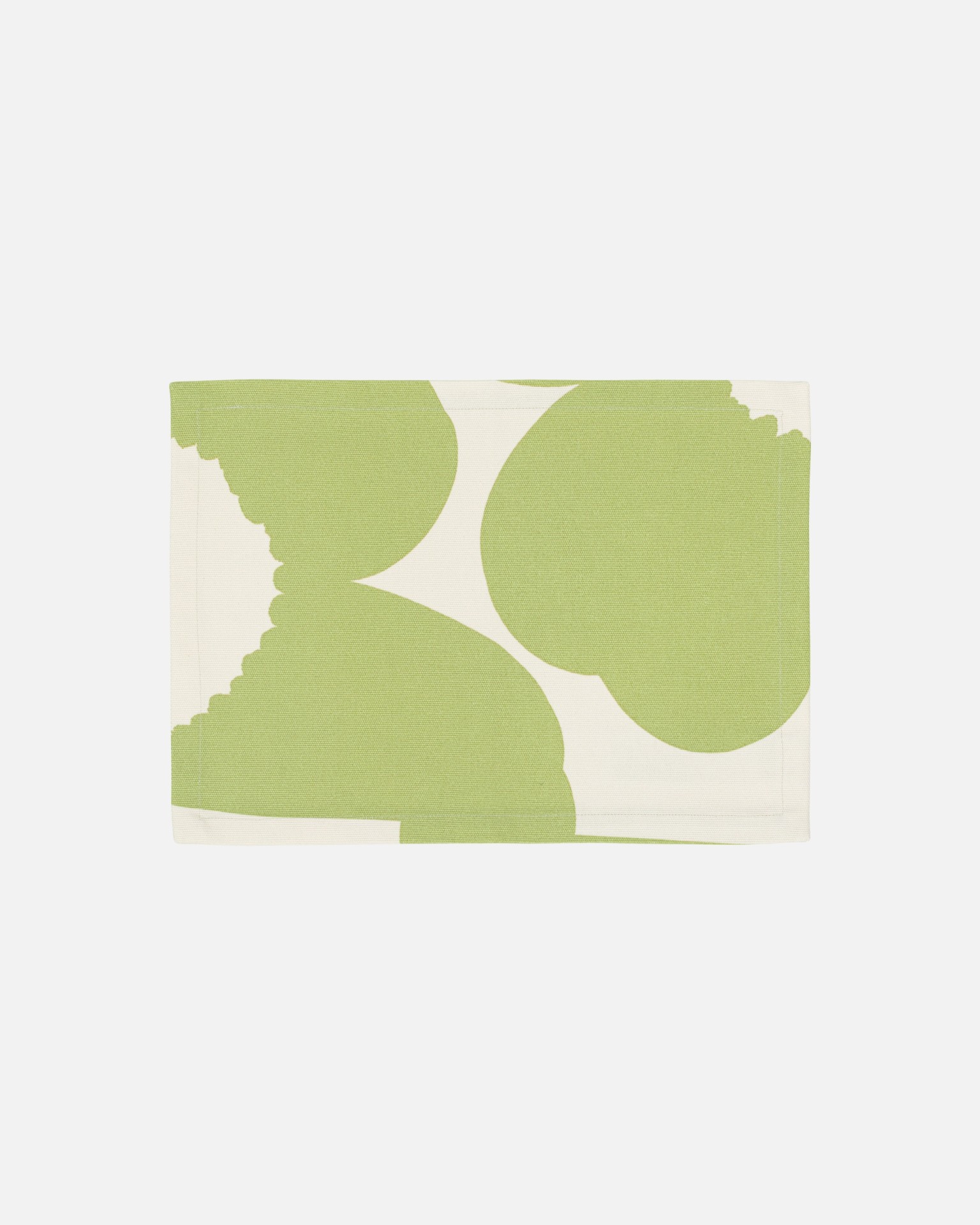 Iso Unikko, Fabric placemat, off white, pear,