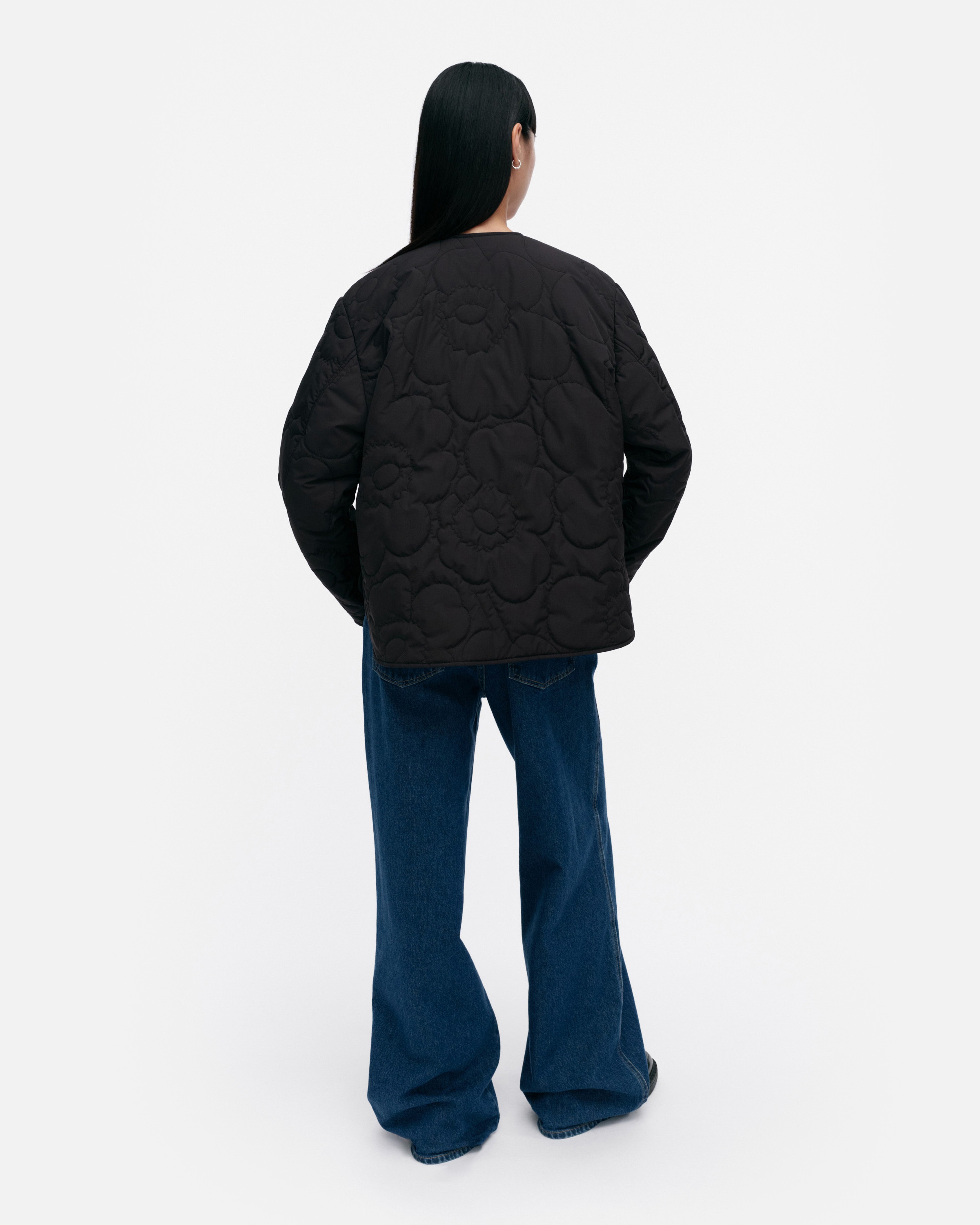Kapseli Piirto Unikko, Lightweight padded coat, black, black,