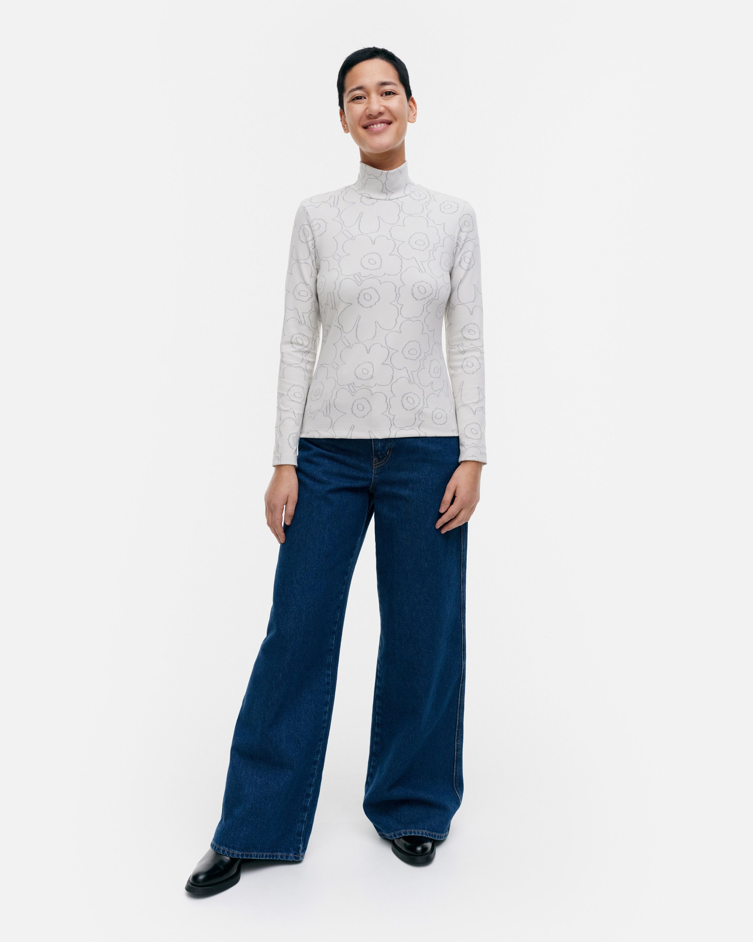 Taittuen Piirto Unikko Turtleneck shirt | Marimekko