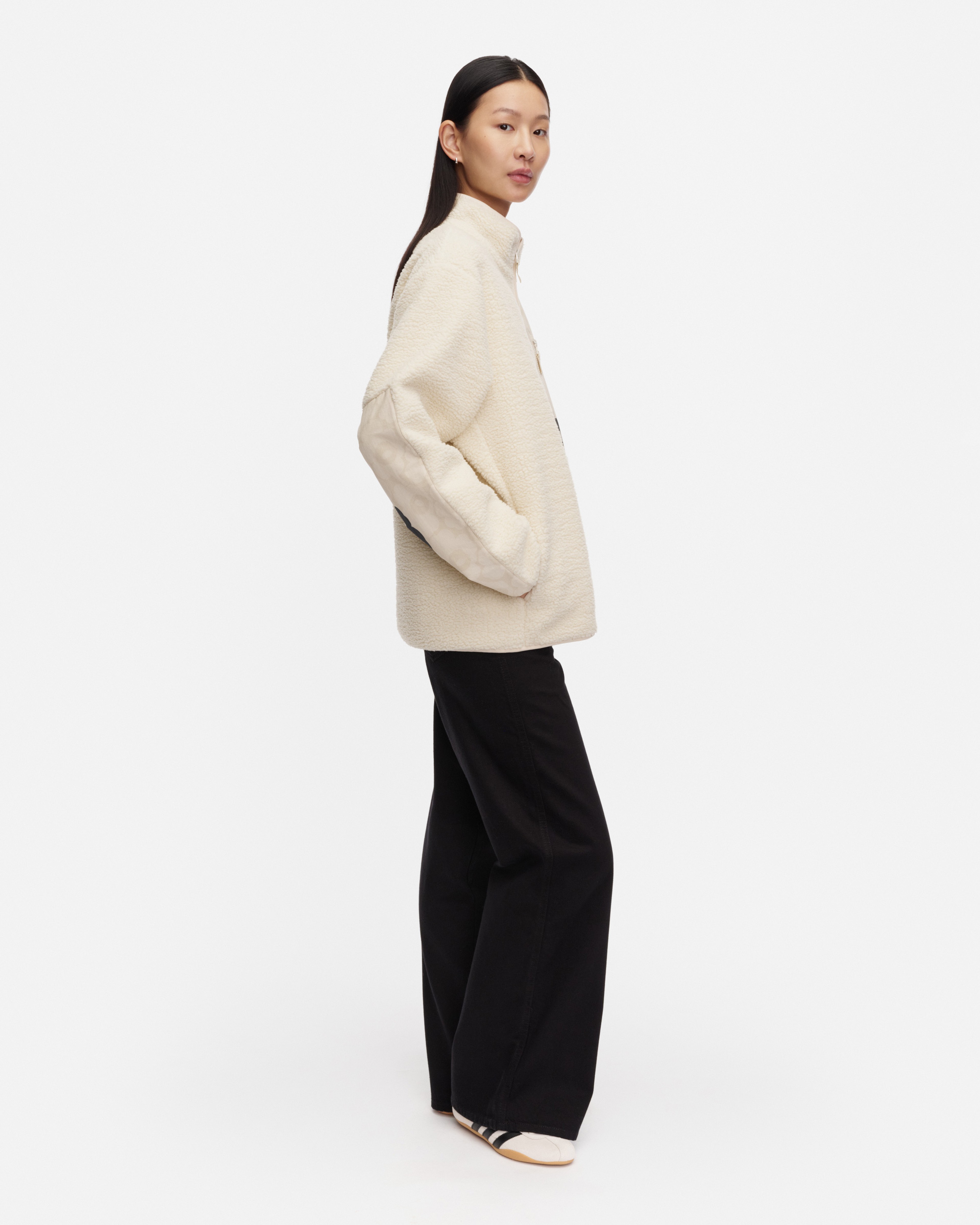 Vaellus Mini Unikko, Kioski coat, off white, white, black,