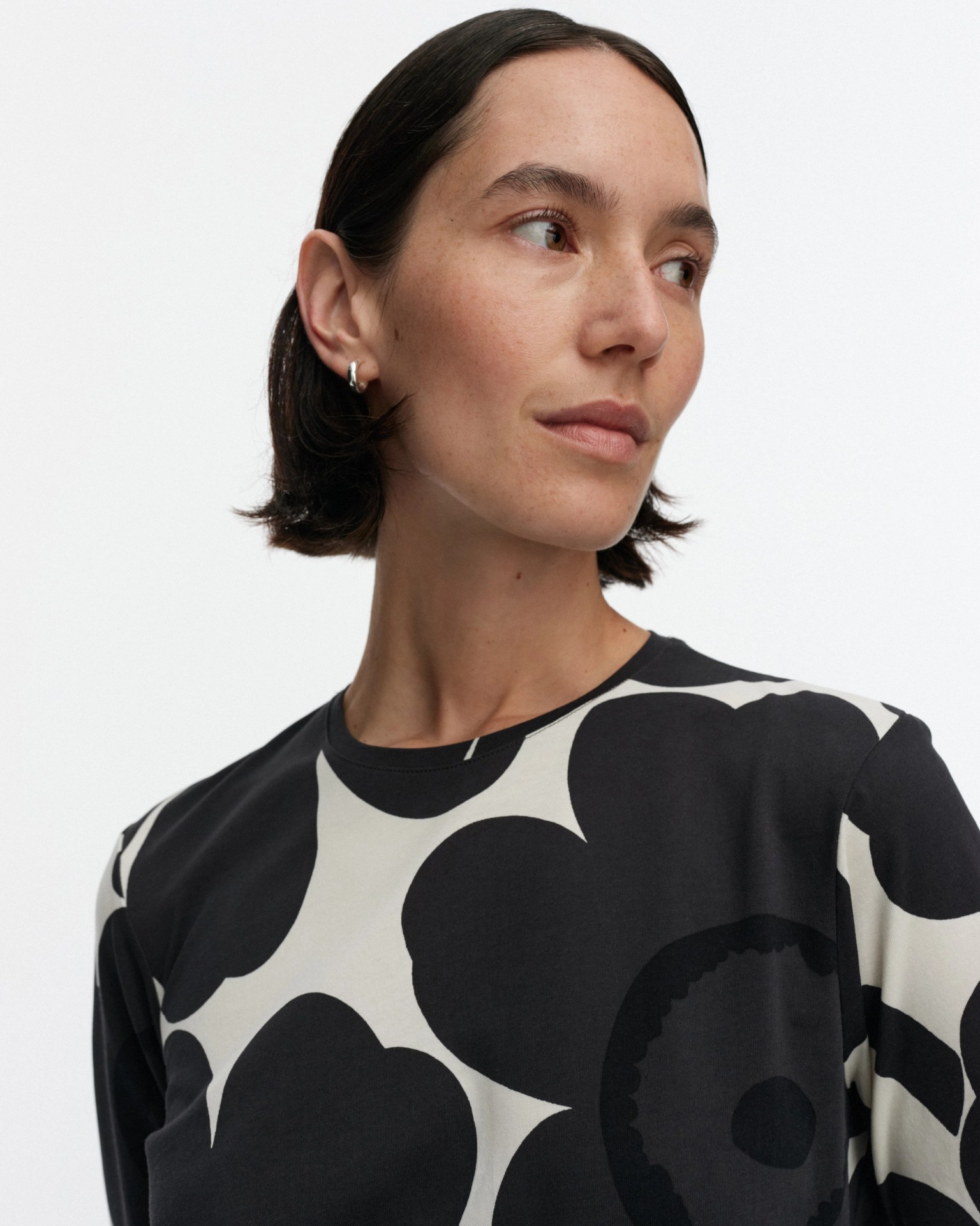 Luonti Unikko, Dress, off-white, dark grey, black,