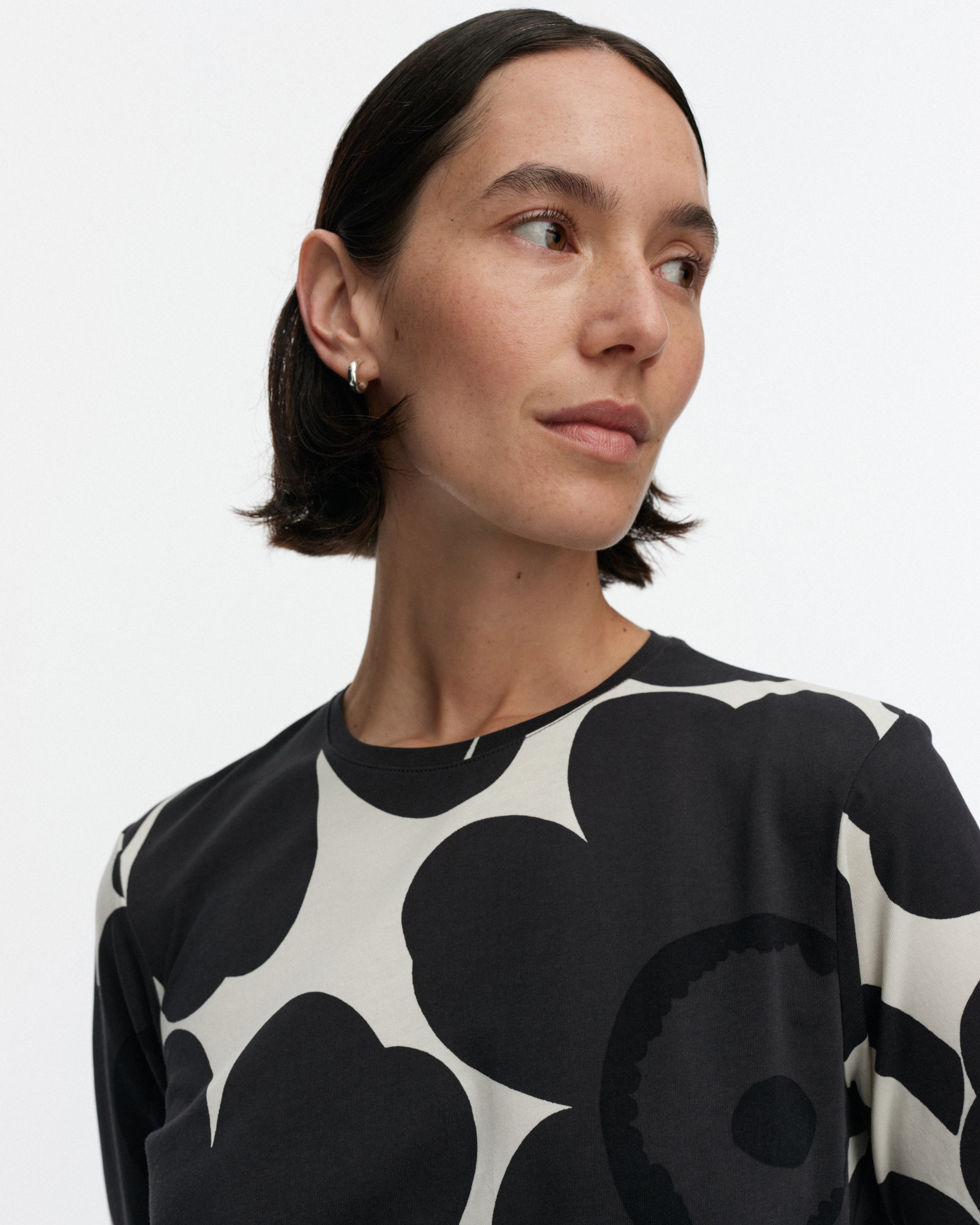 Luonti Unikko, Dress, off-white, dark grey, black,