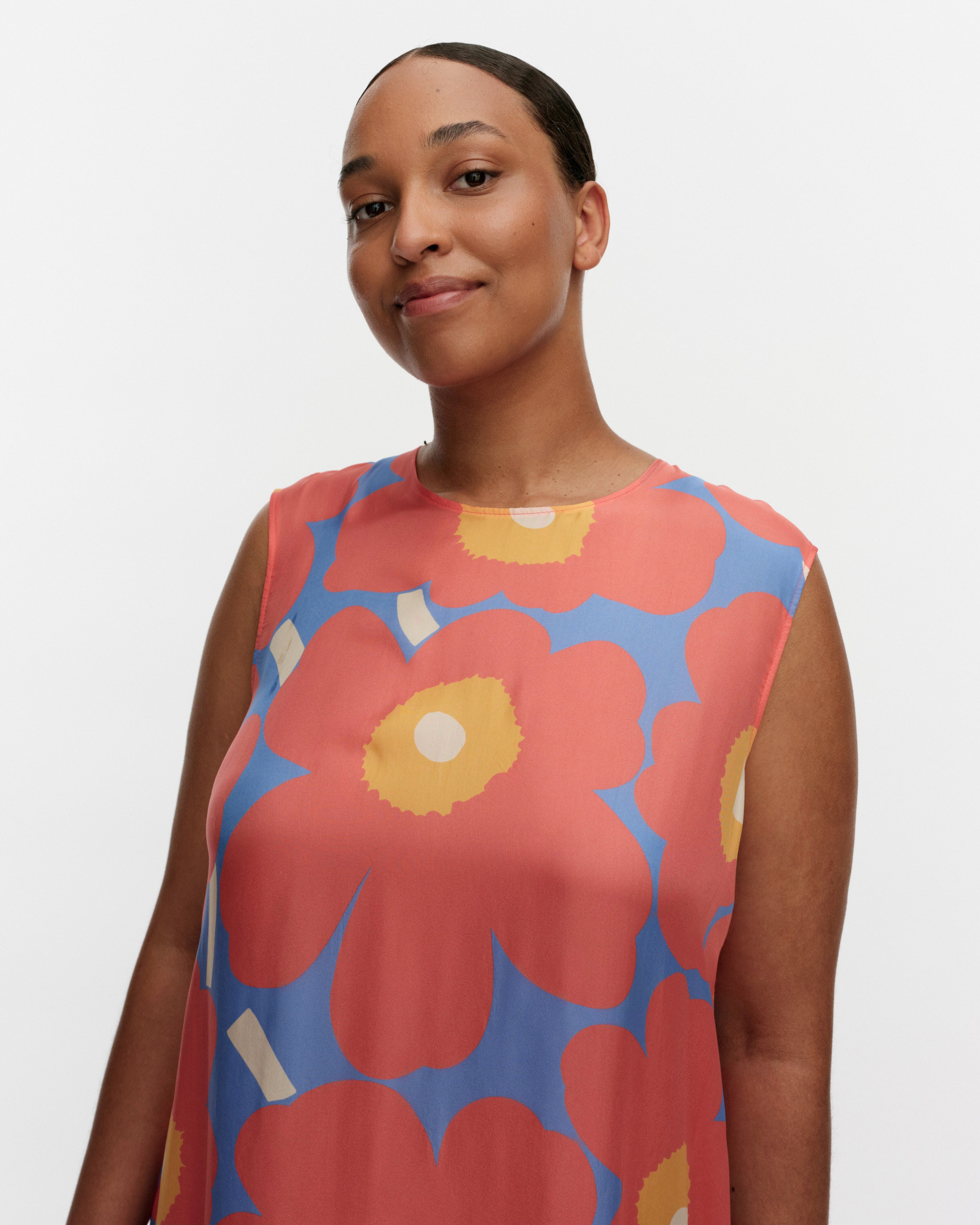 Migot Unikko, Dress, blue, red, orange,