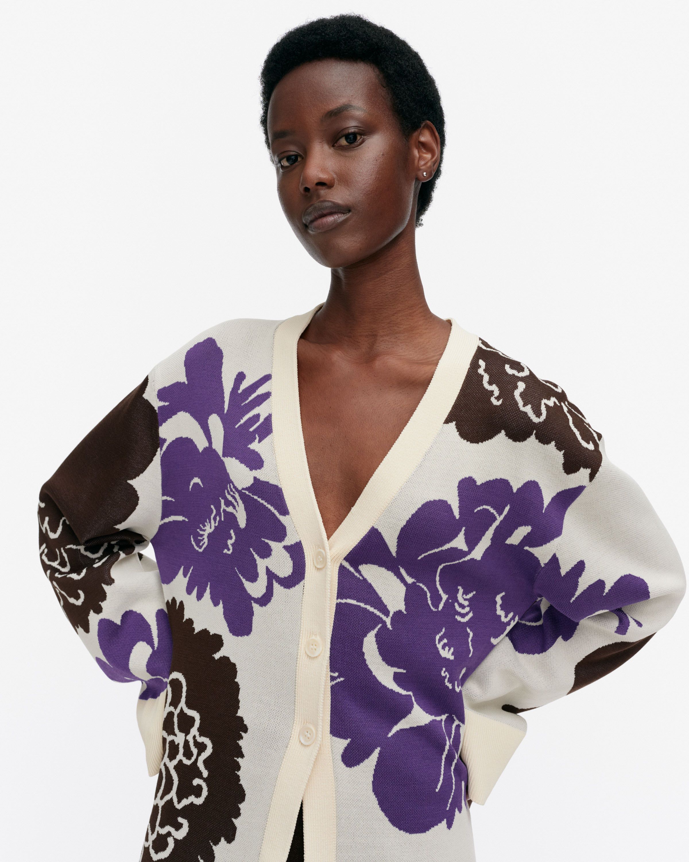Lumoava Pioni knitted cardigan | Marimekko