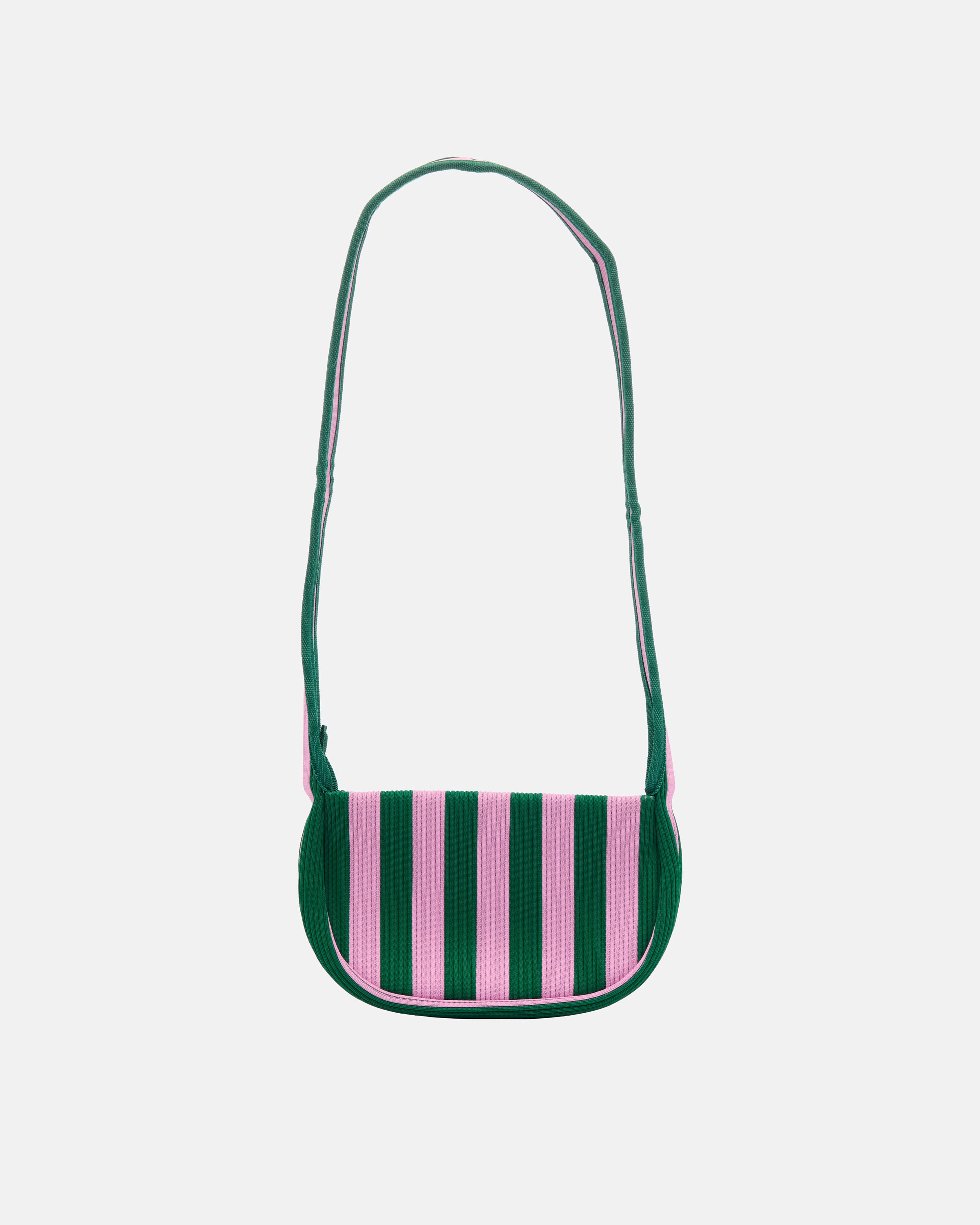 Knitted Crossbody Merirosvo, Shoulder bag, pink, dark green,