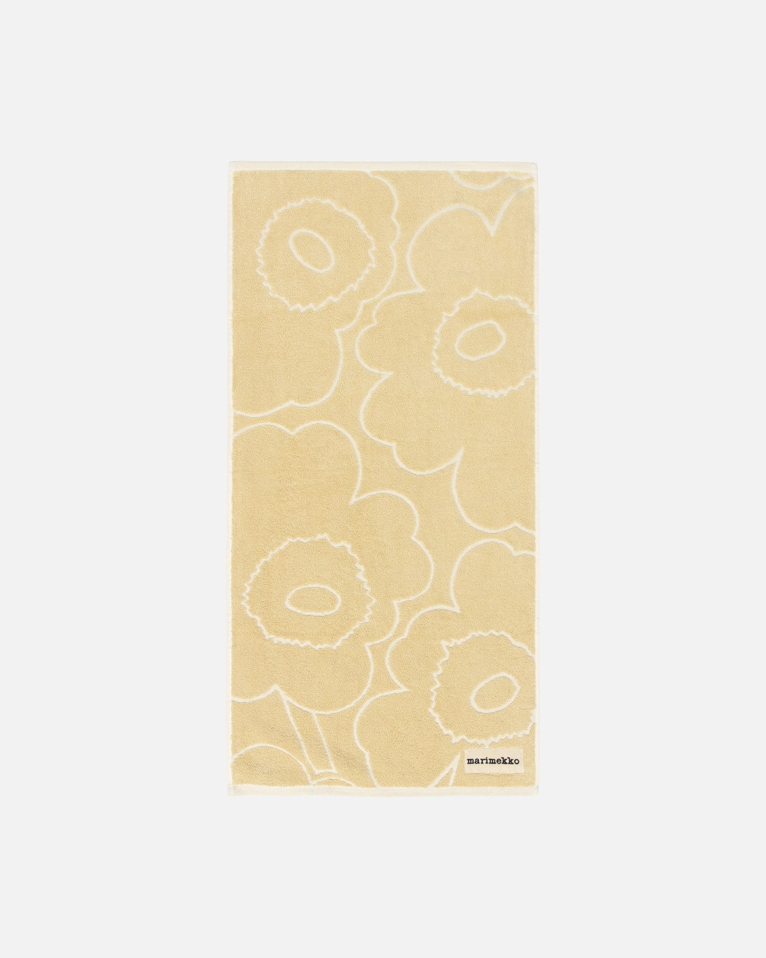 Piirto Unikko, Hand towel, straw, off white,