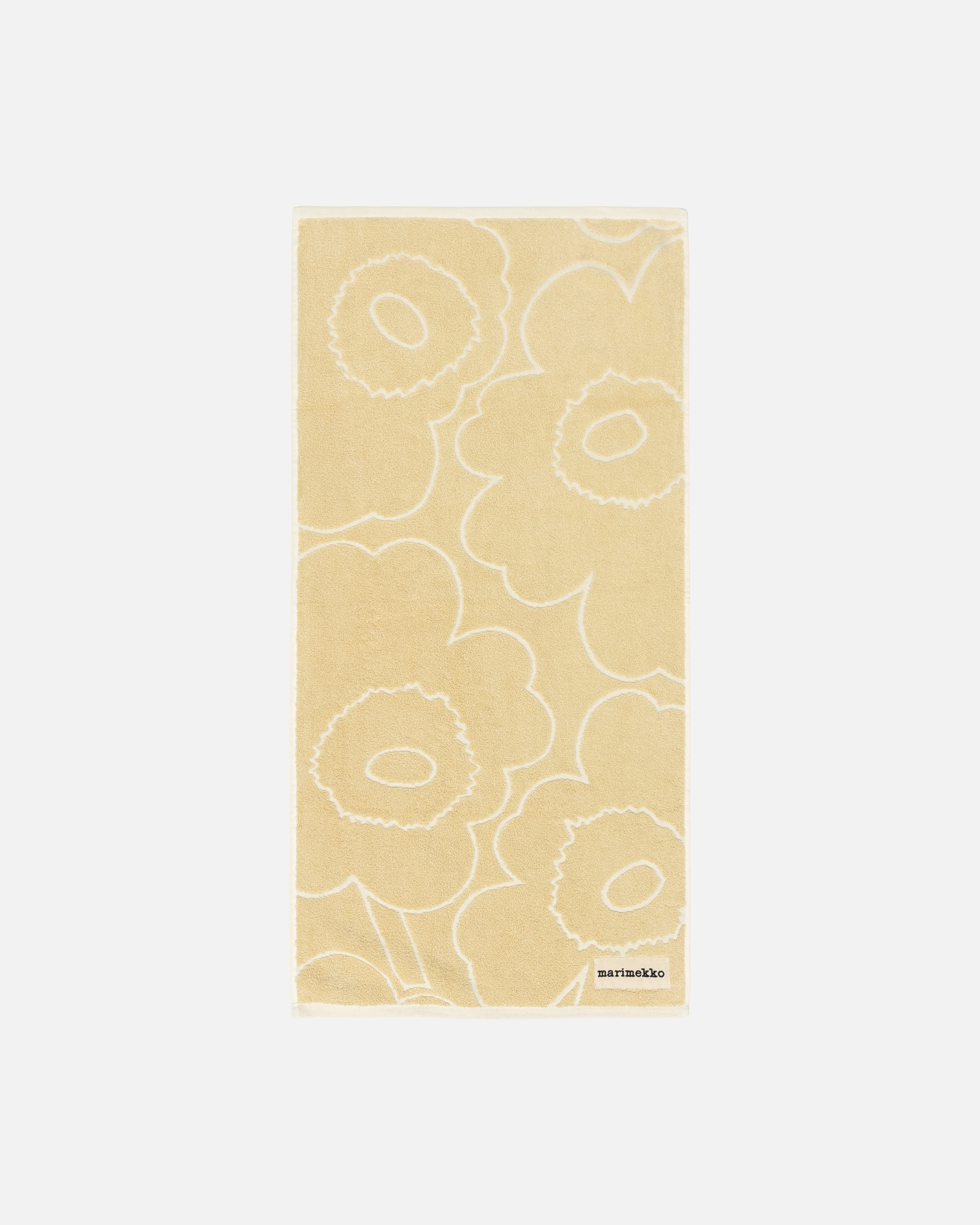 Piirto Unikko, Handtuch 50 x 100 cm, Strohgelb, Cremeweiß,