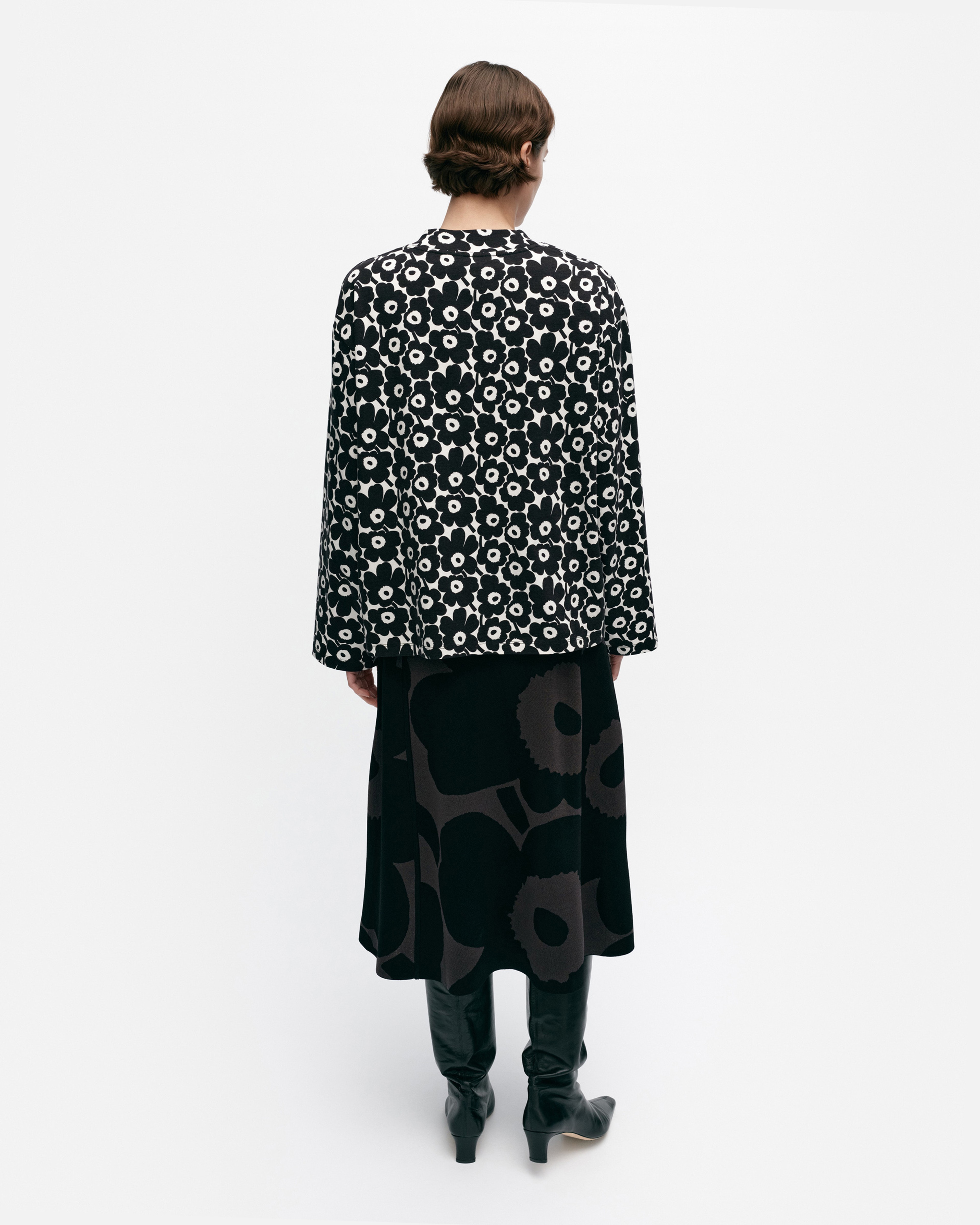 Valkea Unikko, Jersey top, off-white, black,