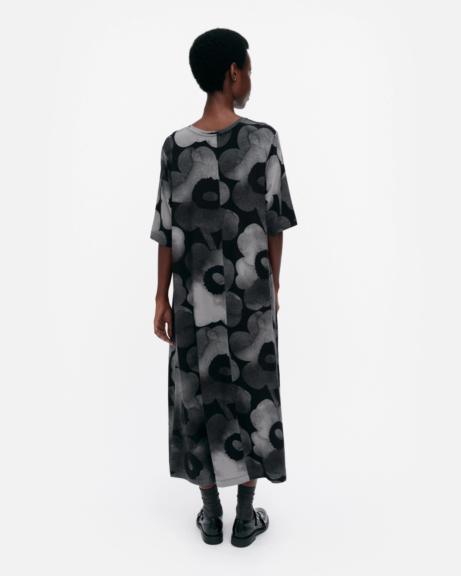 Rento Akvarelli Unikko, Dress, dark grey, black,