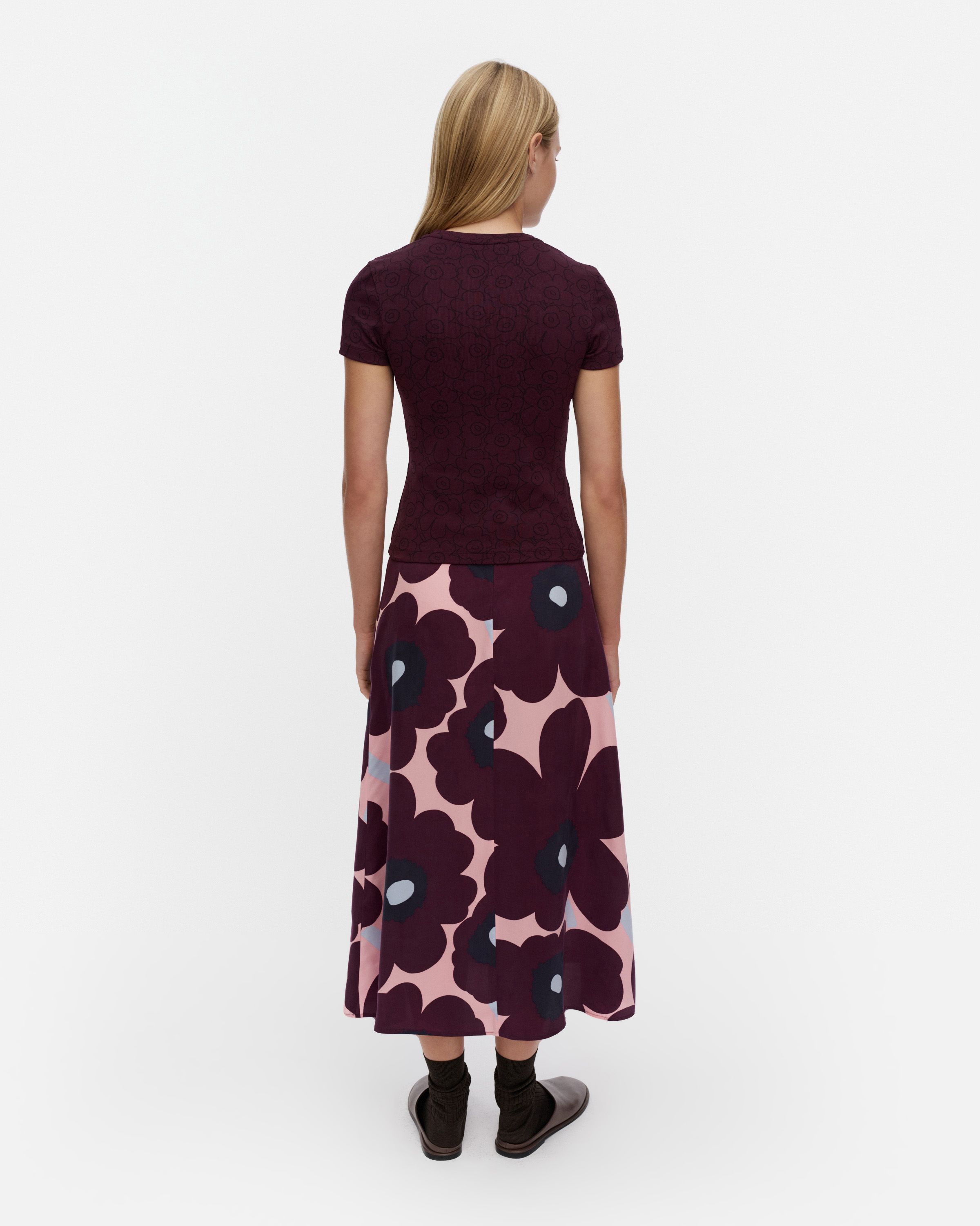 Suunta Piirto Unikko T-shirt dark purple, dark blue | Marimekko