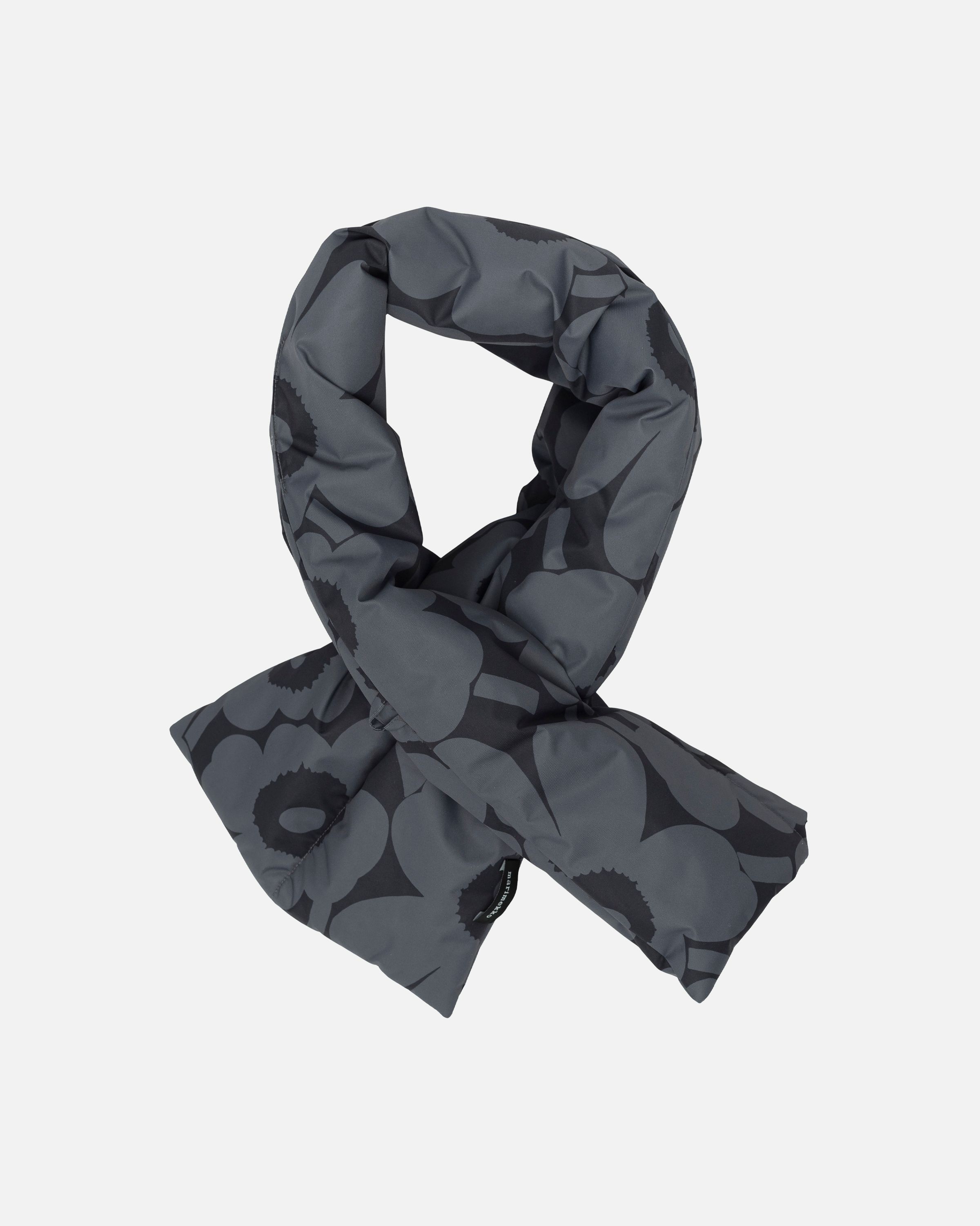 Croma Unikko Scarf dark grey, black | Marimekko