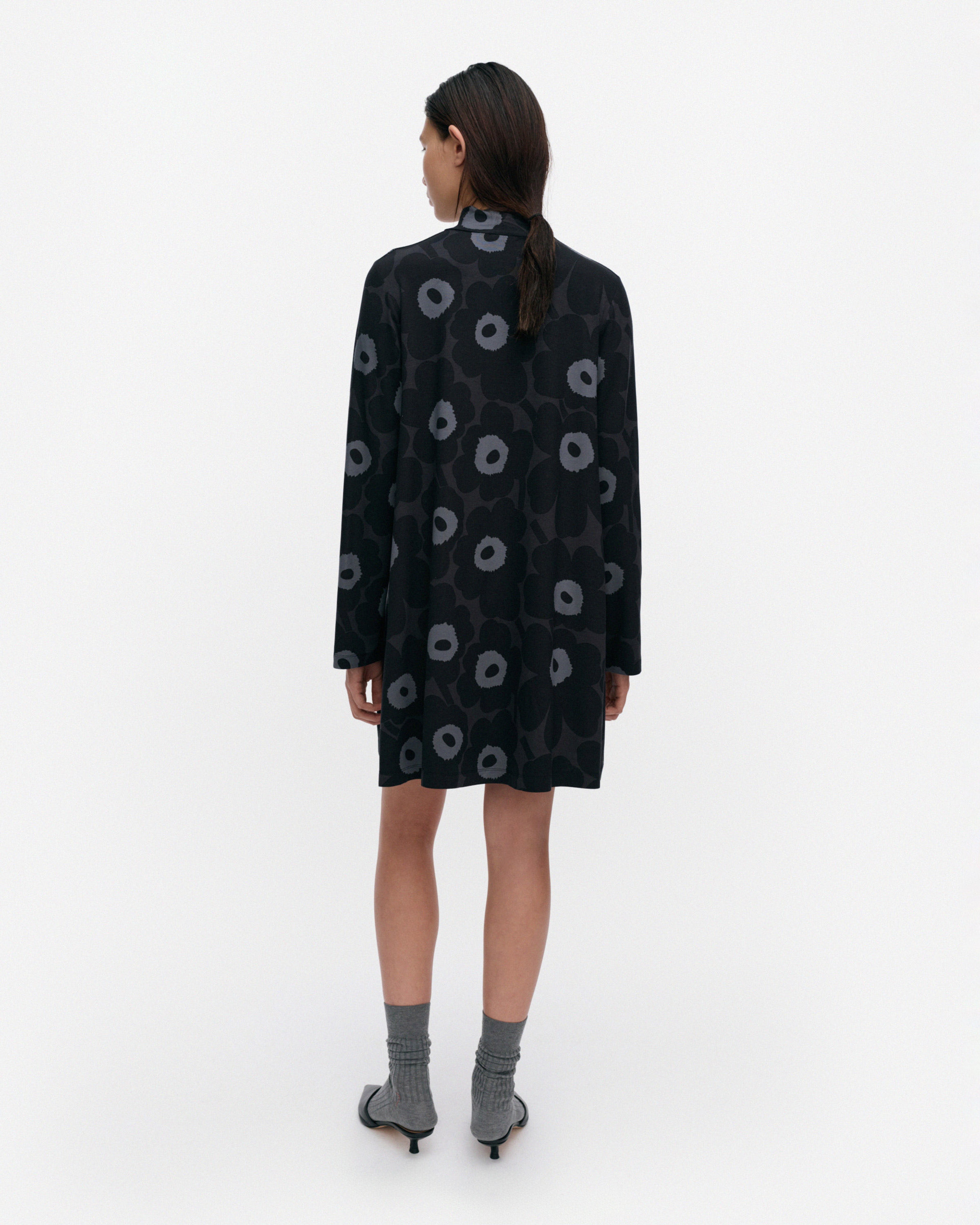 Tuskin Unikko, Jersey dress, black, dark grey, grey,
