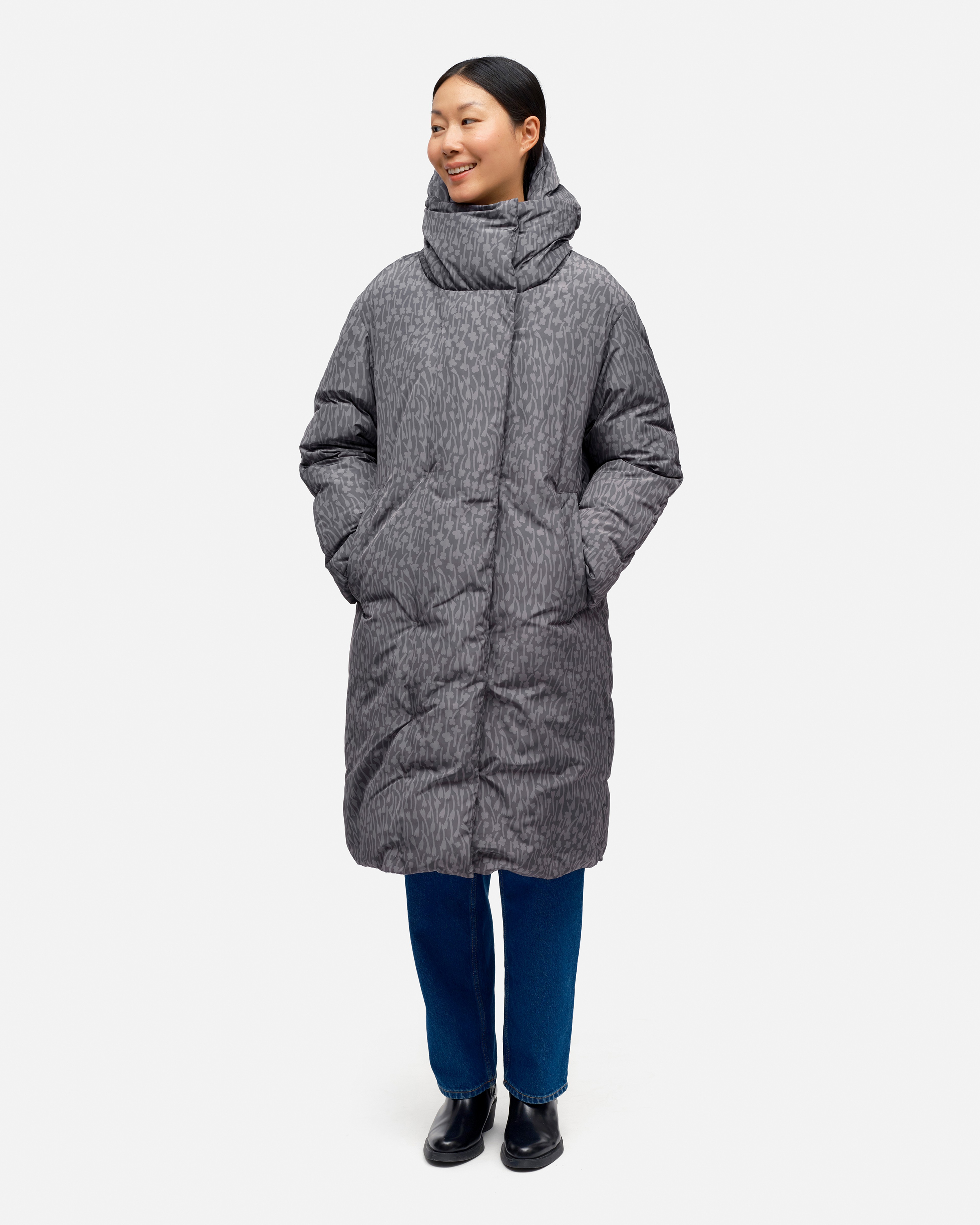 Kaikuvi Tuulahdus, Coat, dark grey, light grey,