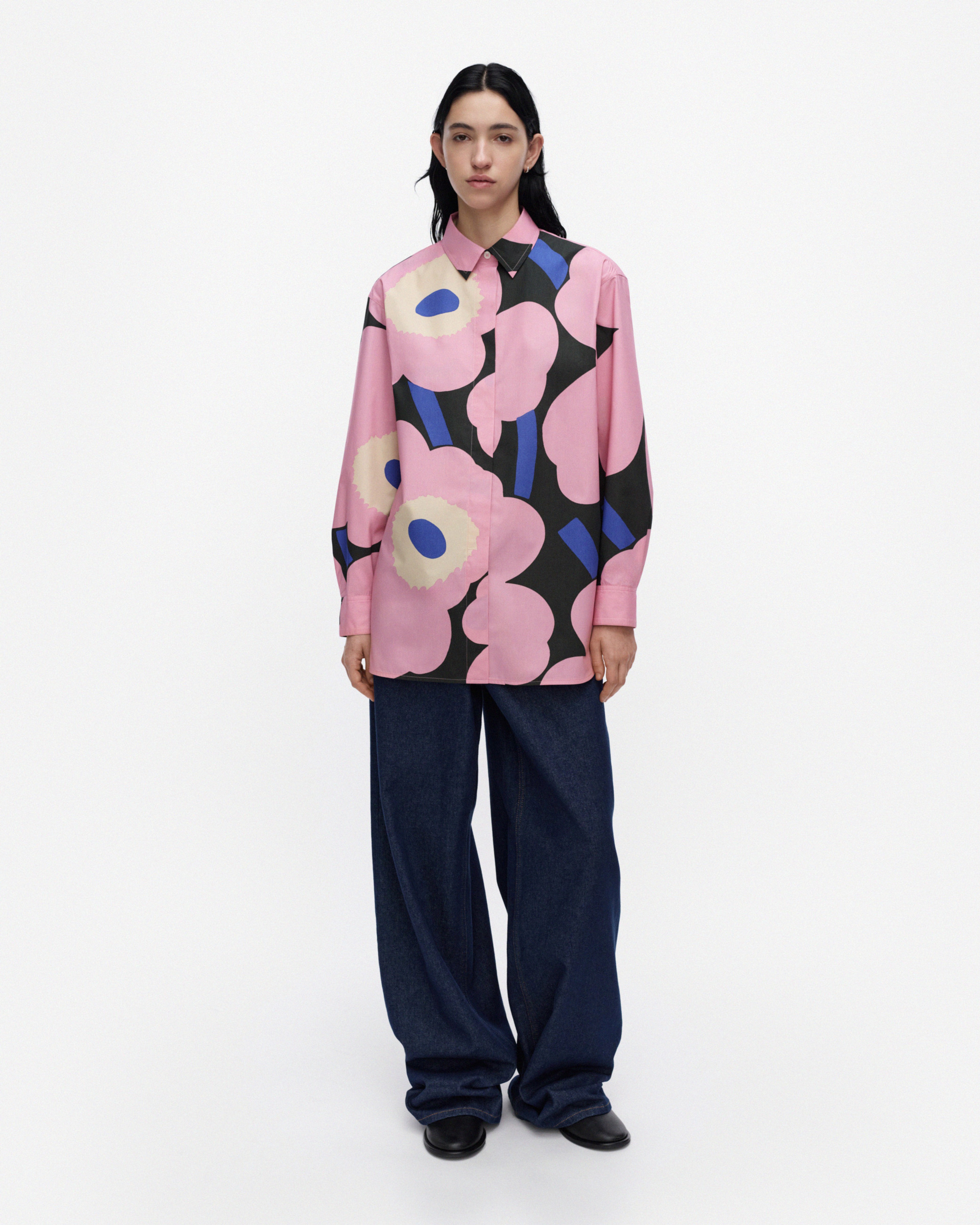Ruoste Unikko, Bluse, 365-rosa, grün, blau,