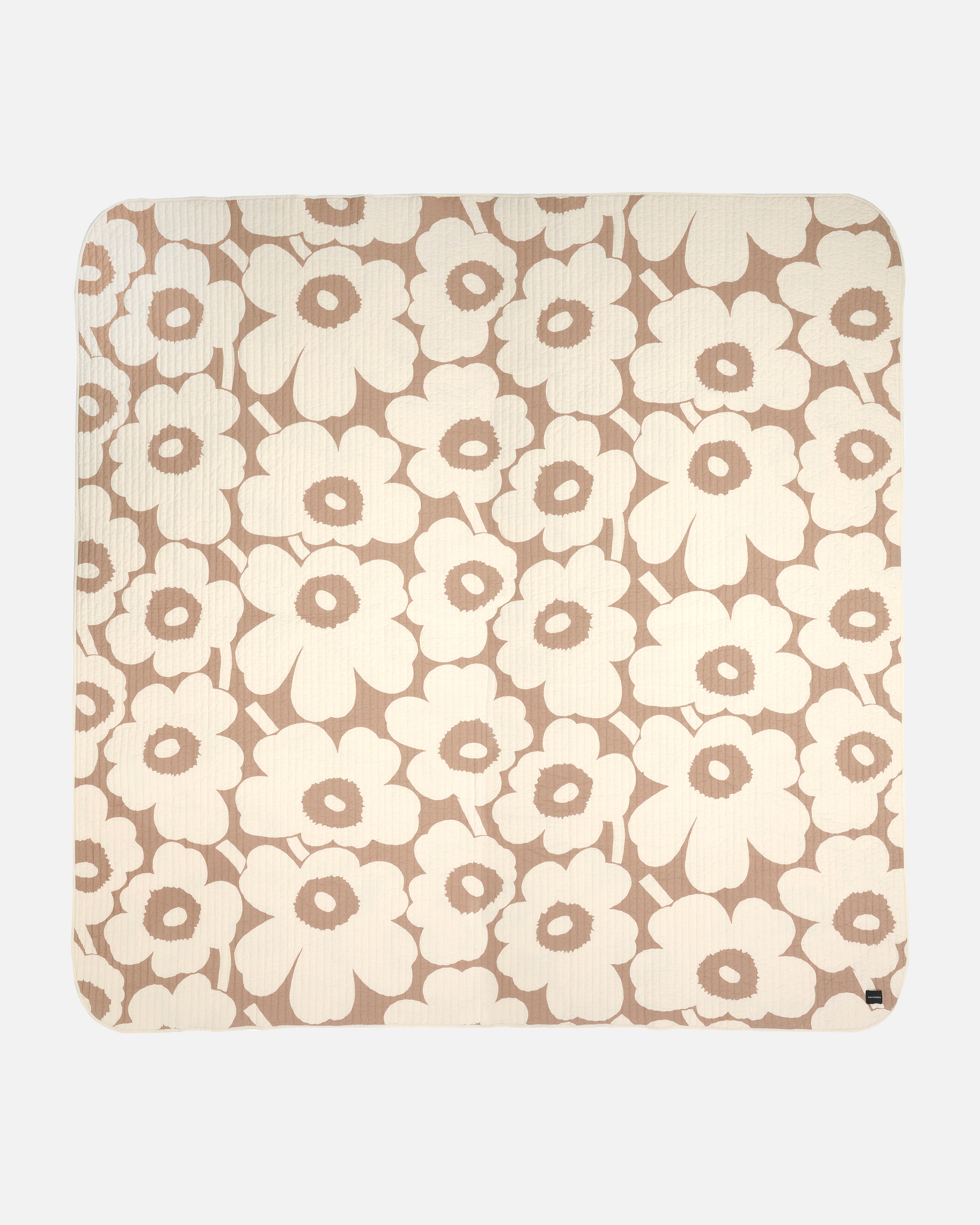 Unikko, Bedspread 260 x 260 cm, linen, off white,