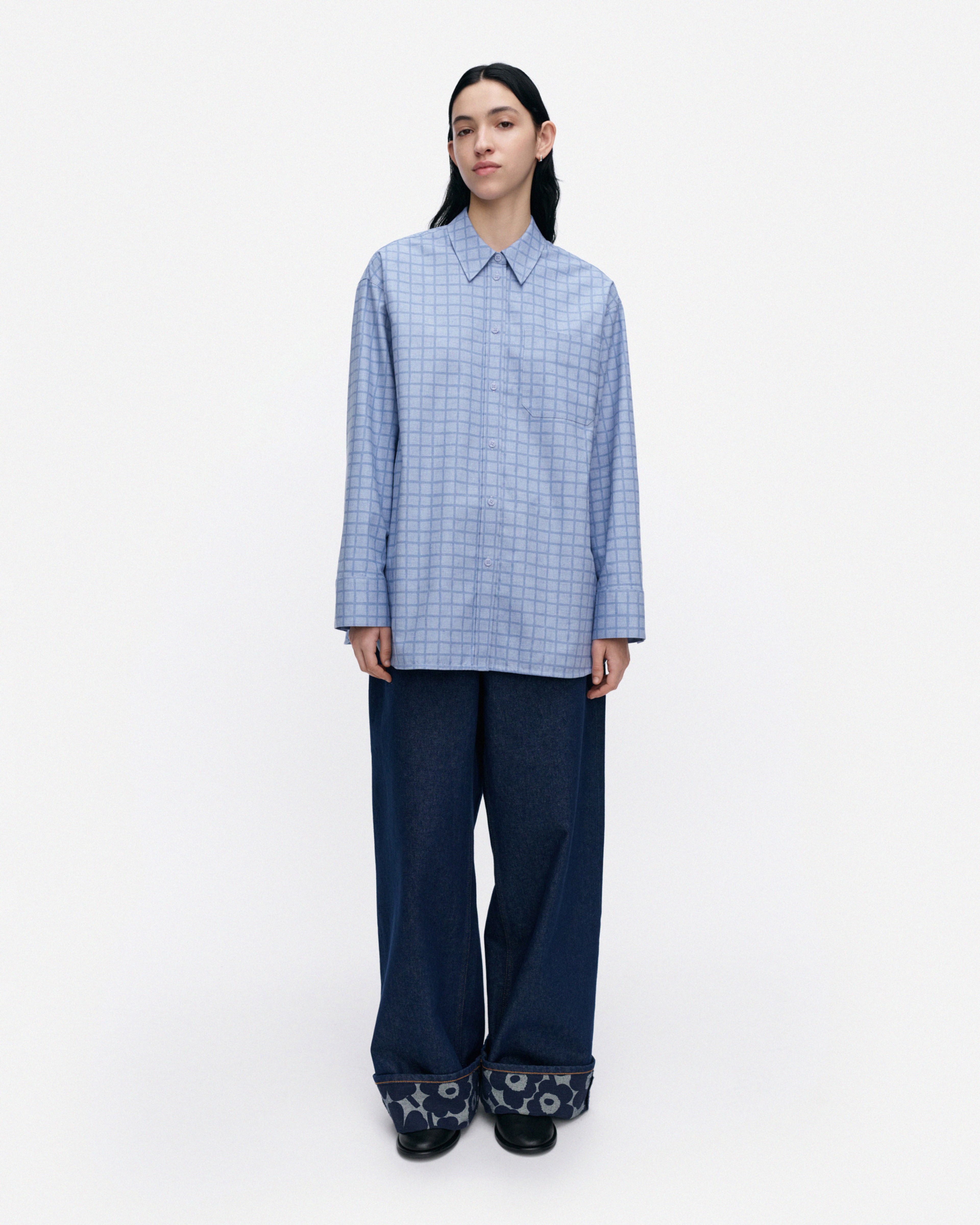 Toistuma Pikku Ruutu, Shirt, light blue, blue,