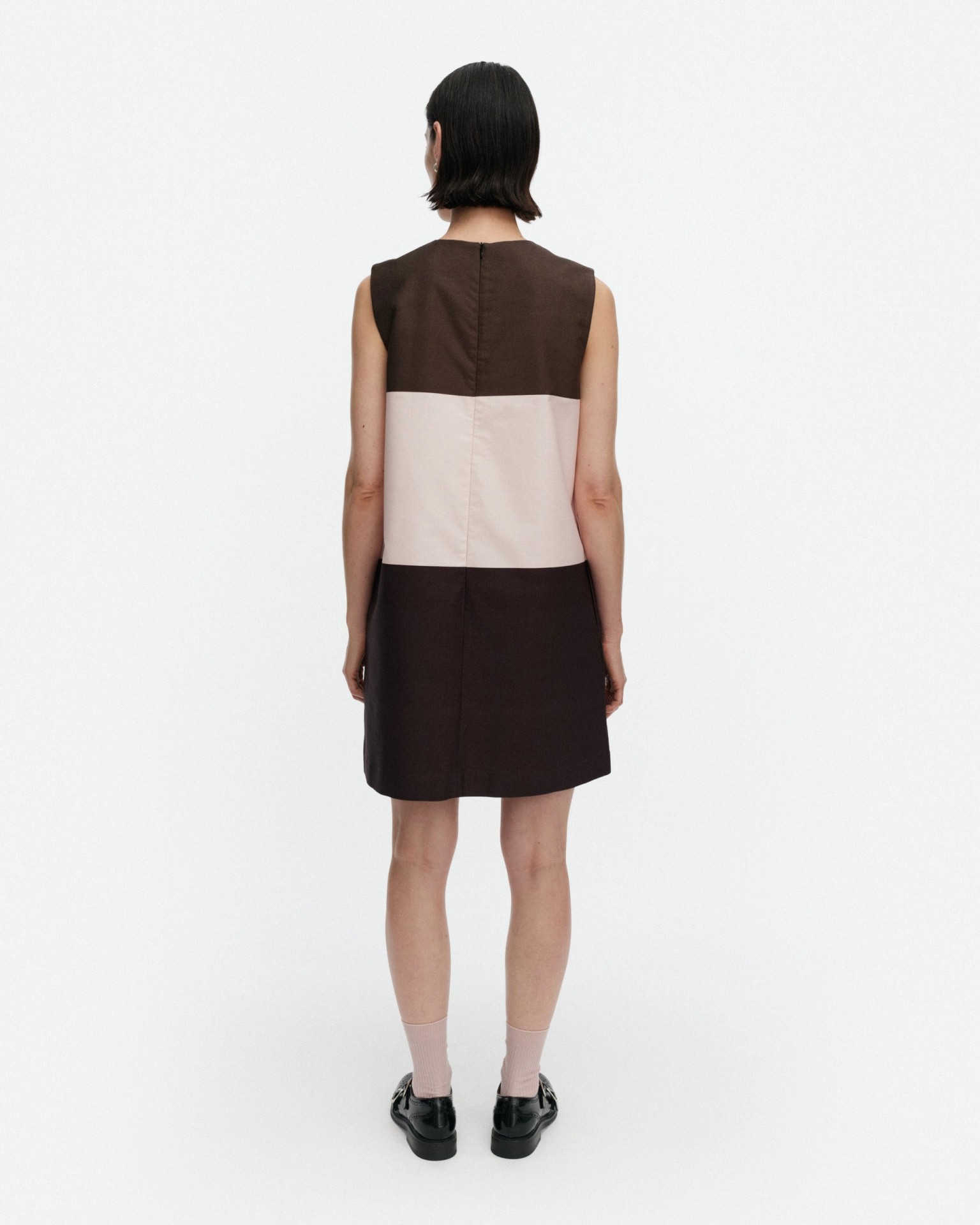 Malli Hennika, Marimini dress, dark brown, light pink, brown,