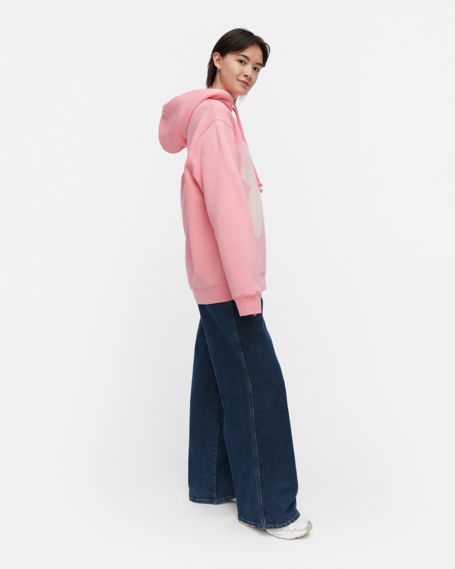 Teesi Unikko Placement, Kioski hoodie, rose, light pink,