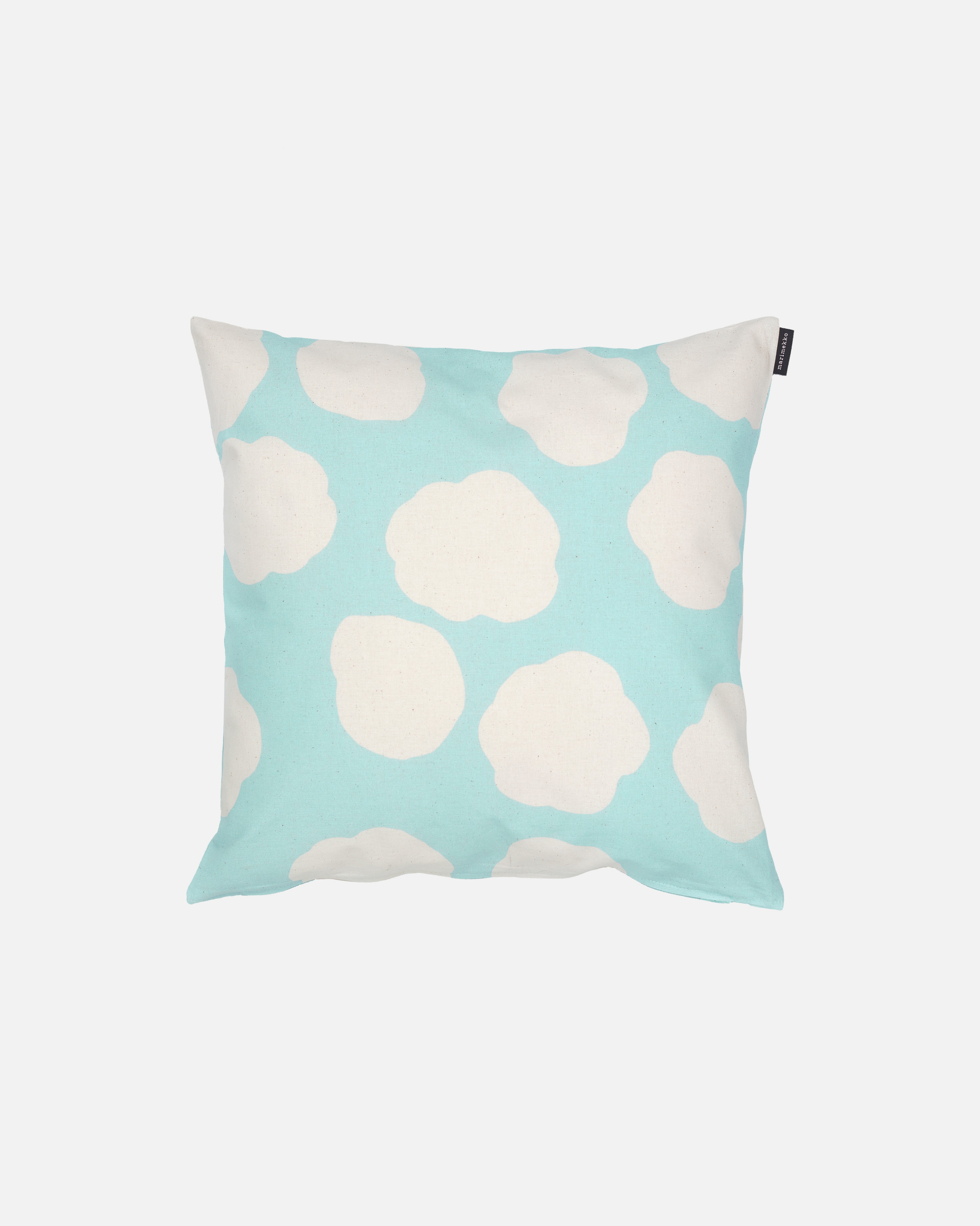 Kaksoset Pilvet, Cushion cover 40x40 cm, linen, turquoise,