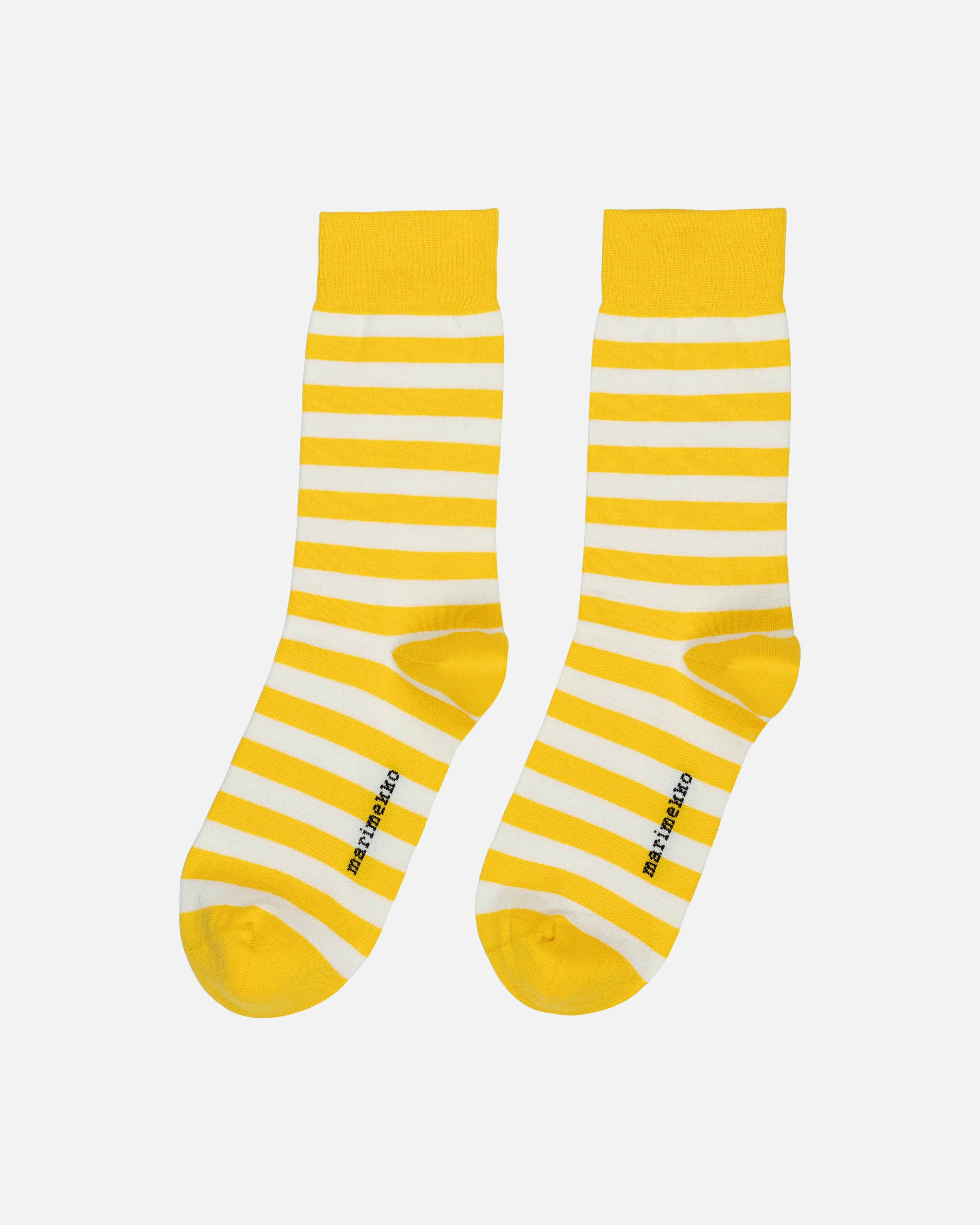 Kasvaa Tasaraita, Socks, yellow, off white,