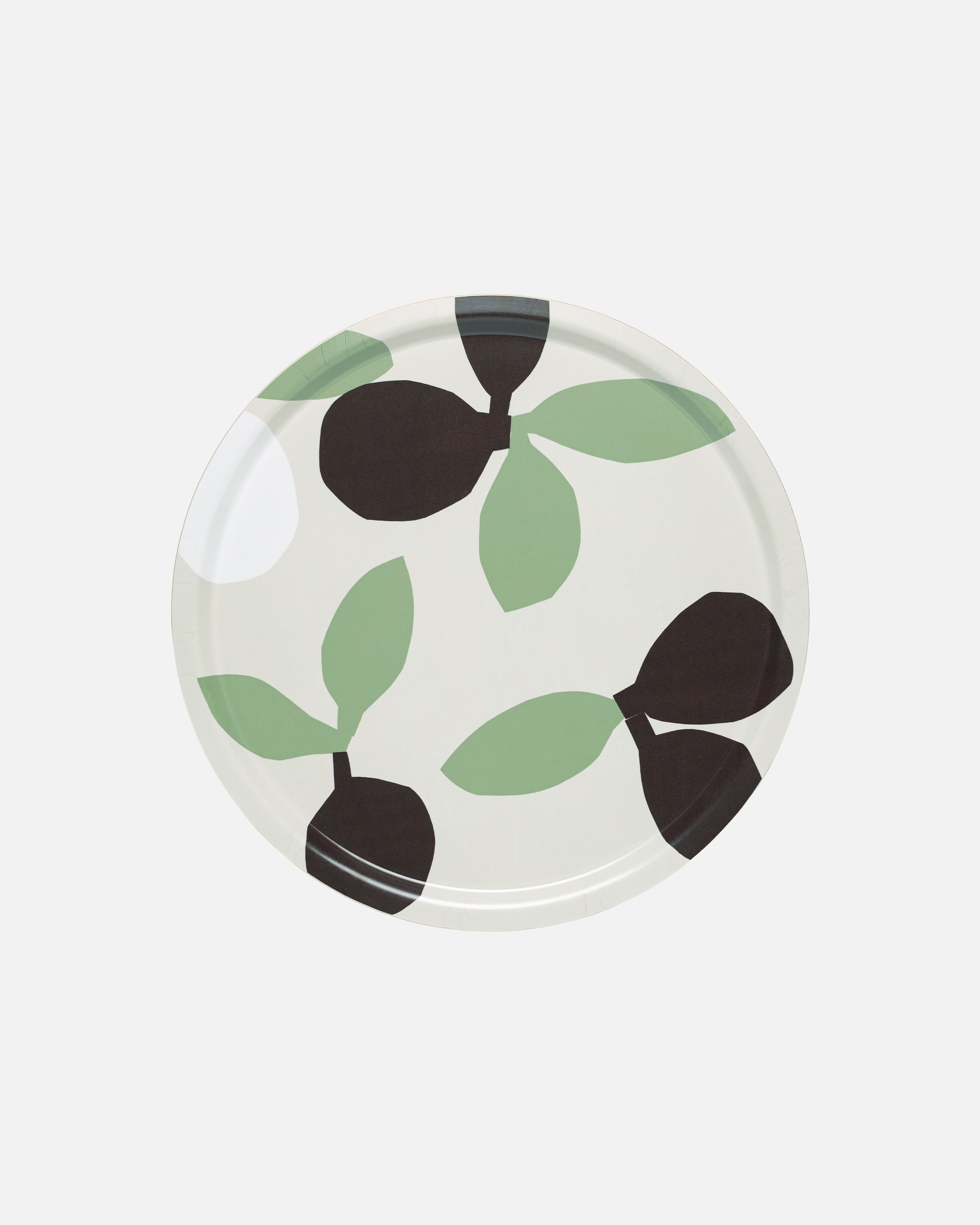 Omppo, Plywood tray, linen,sage,black brown,white,