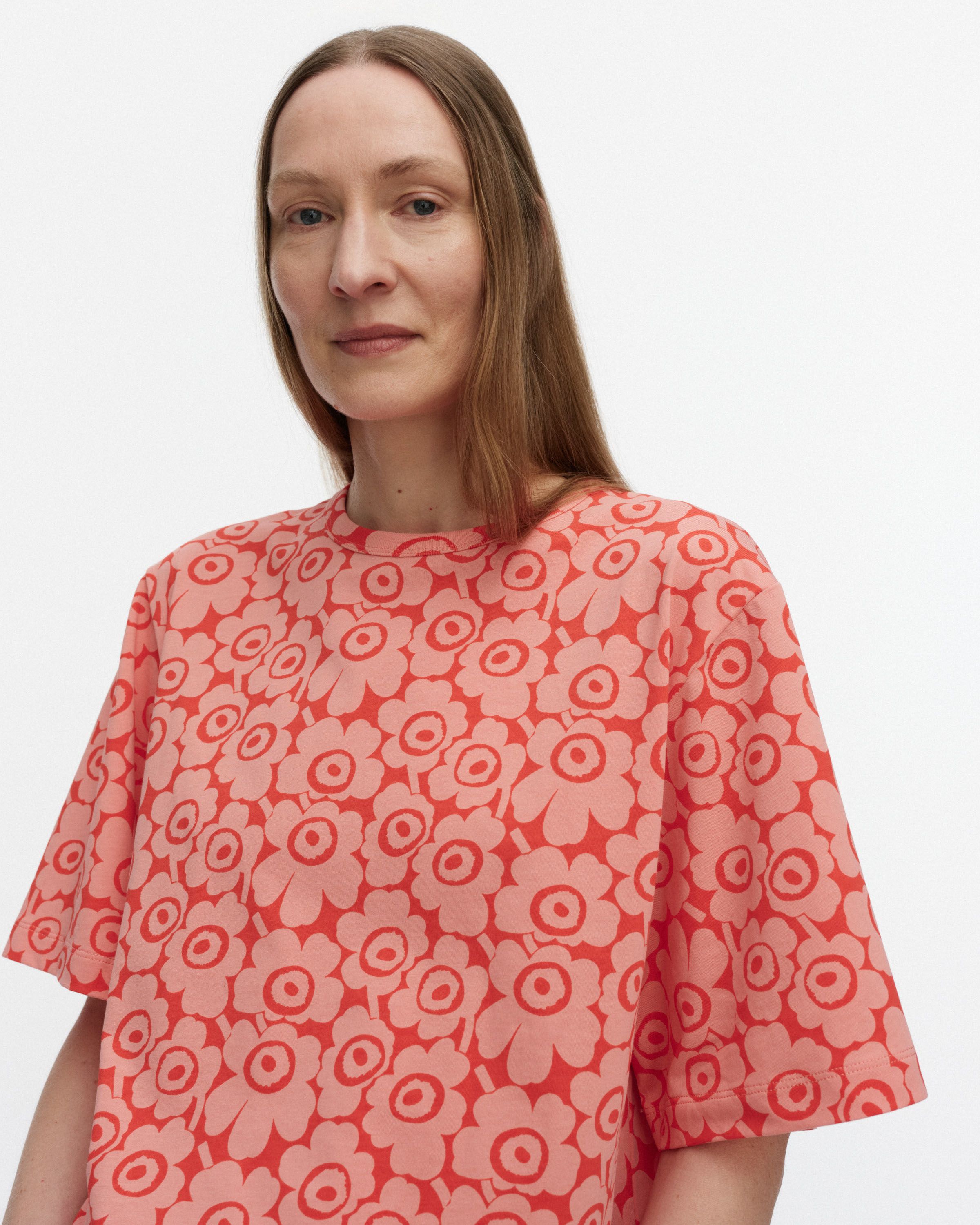 Vintage★marimekko ★RedStripe shirt 長袖シャツ Marimekko Tasaraita Unisex Unikko Kioski Shirt – Nordic Labels