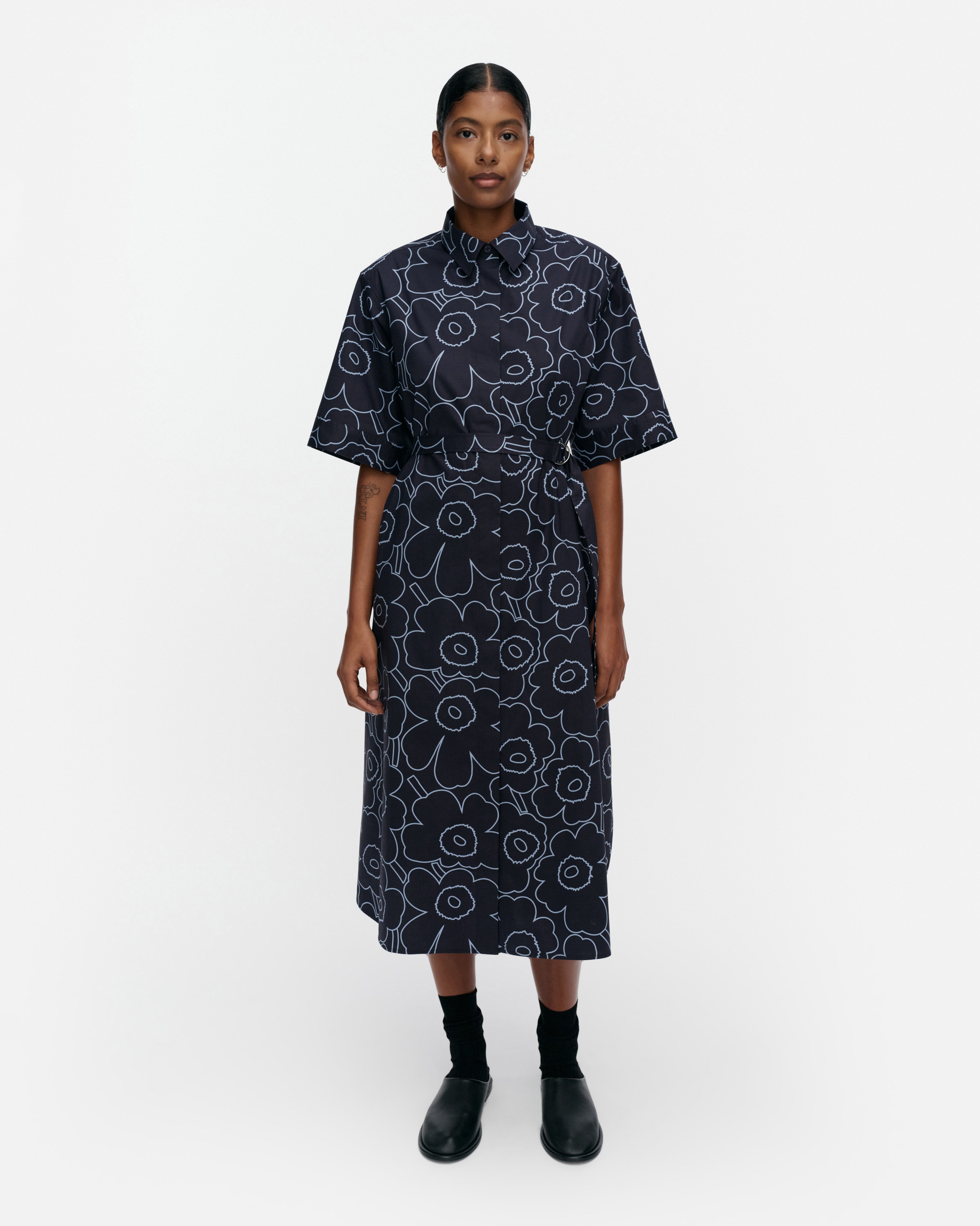 Popliini Piirto Unikko Kleid