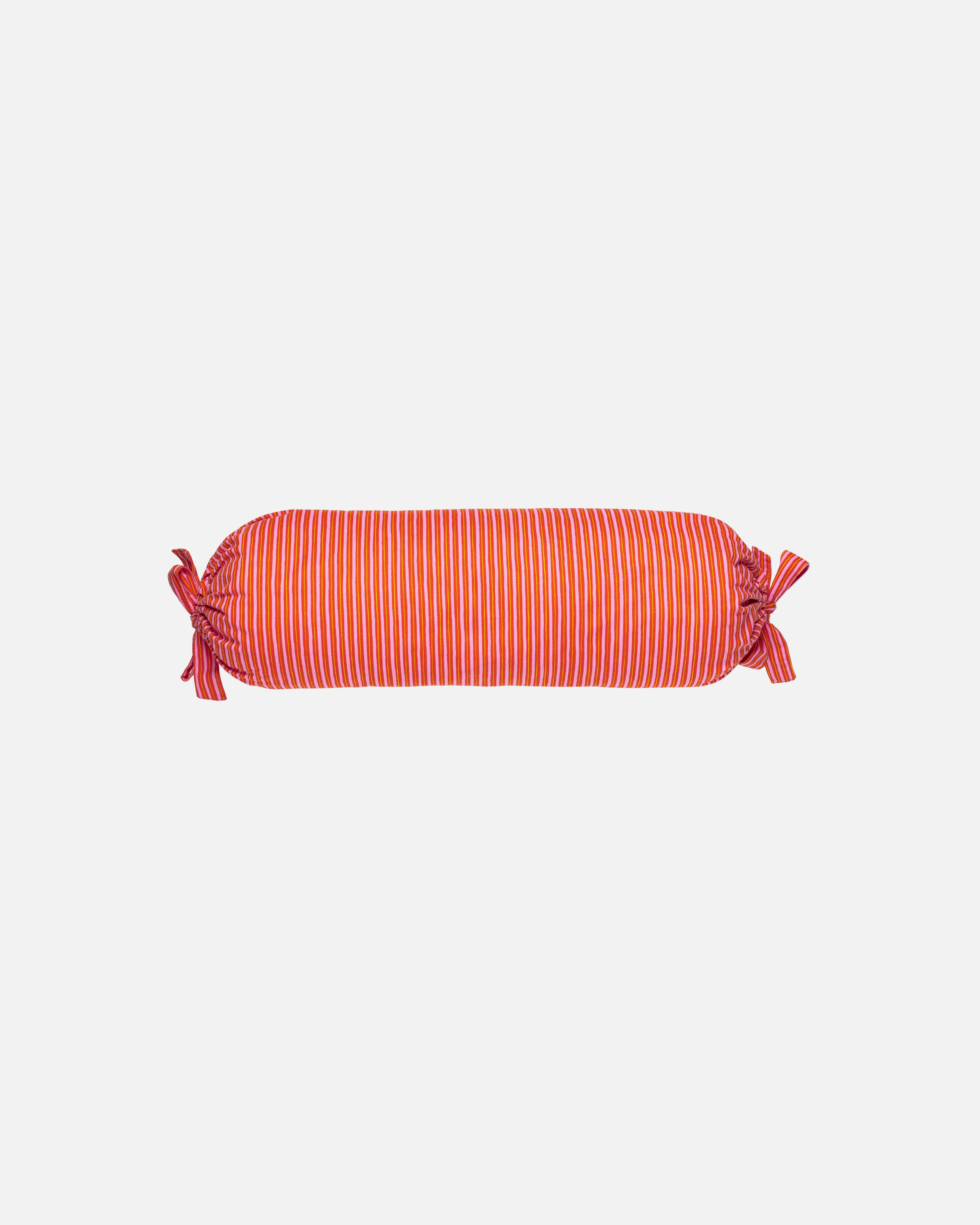 Rastas / Laila Gohar for Marimekko, Tube pillow, pink,yellow,red,