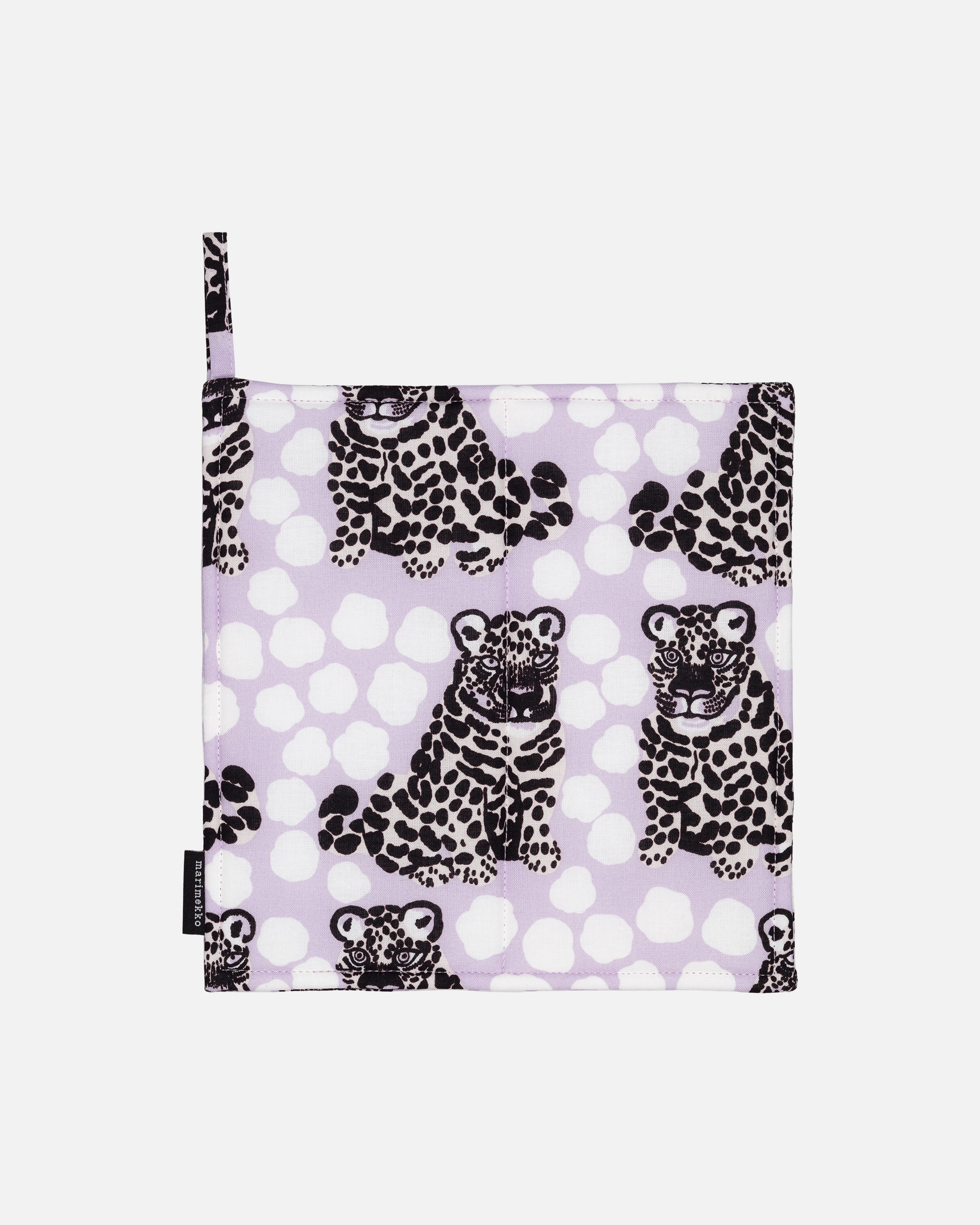 Kaksoset, Topflappen, helllila, schwarz, greige,