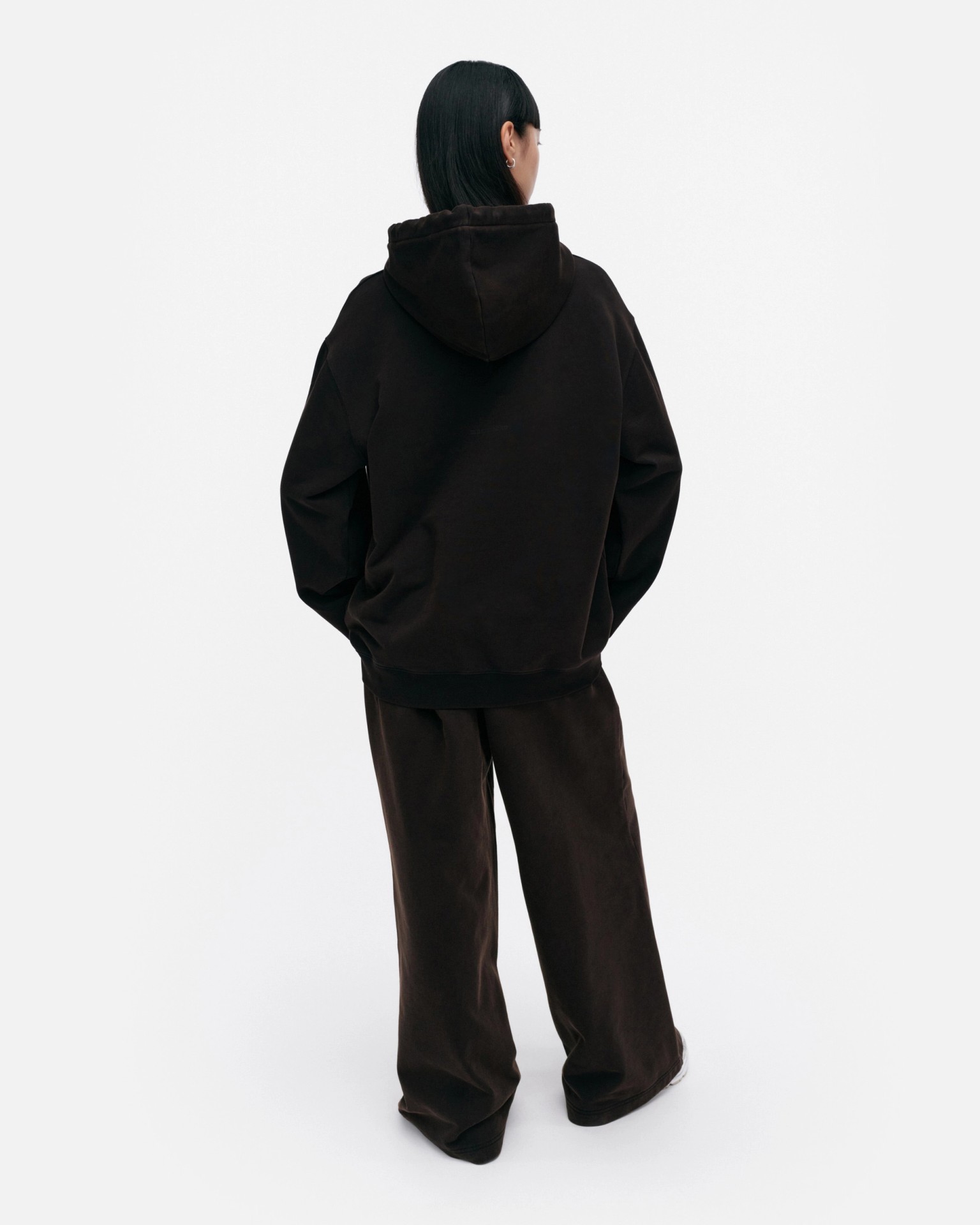 Sanoma Vihkiruusu Placement, Kioski hoodie, dark brown, grey,