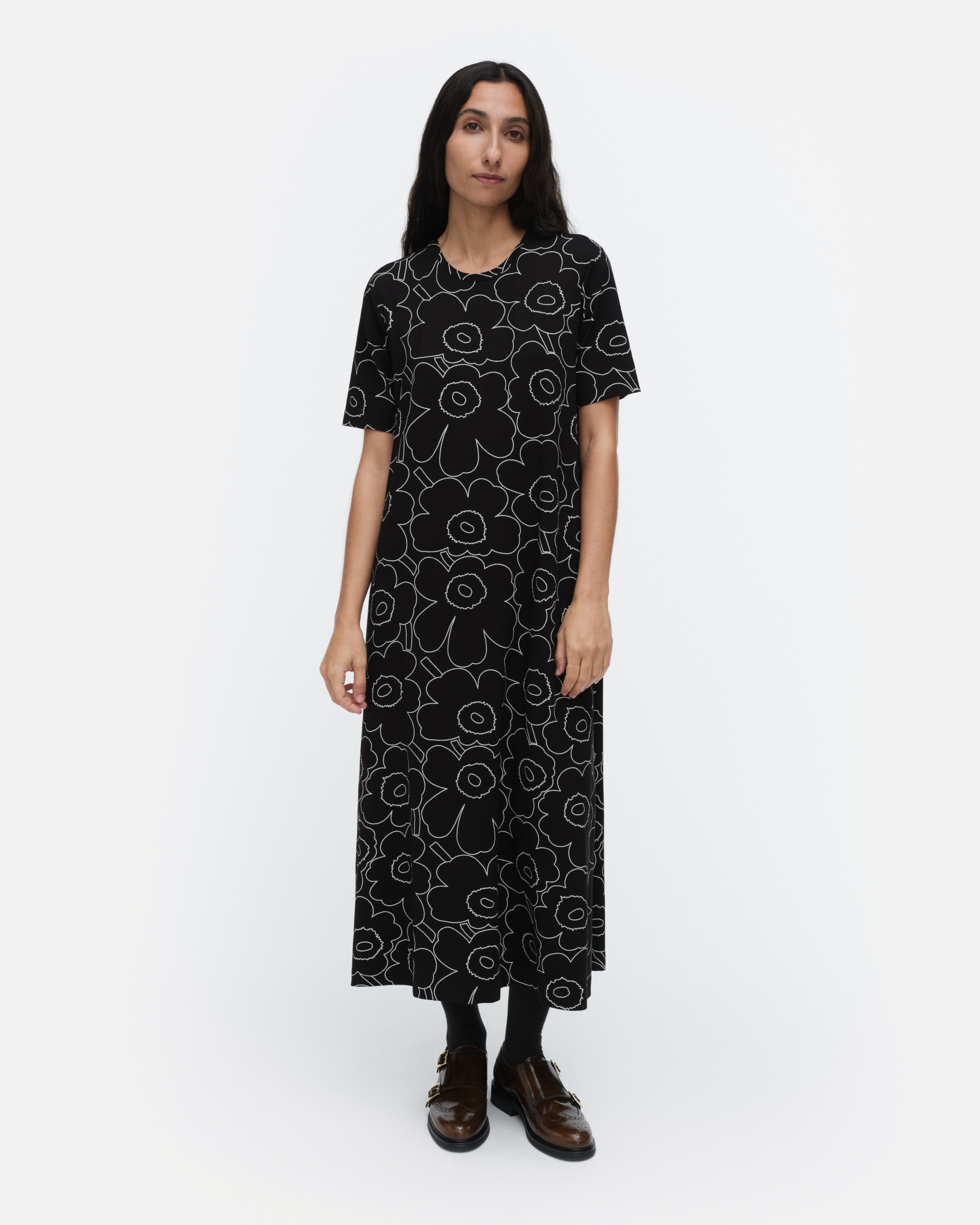 Kokemus Piirto Unikko, Dress, black, off white,