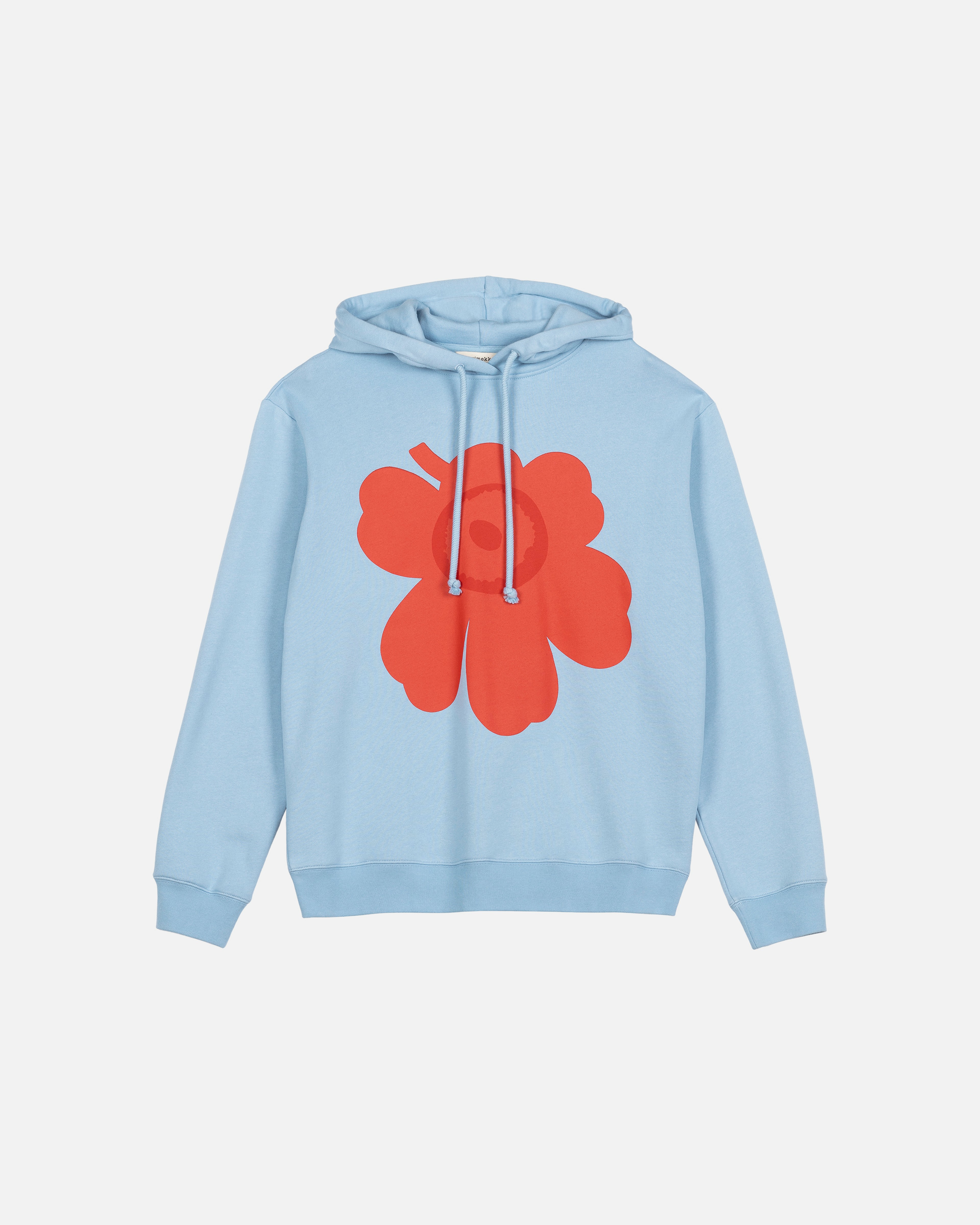 Runoja Unikko Placement, Kioski huppari, vaaleansininen, punainen,