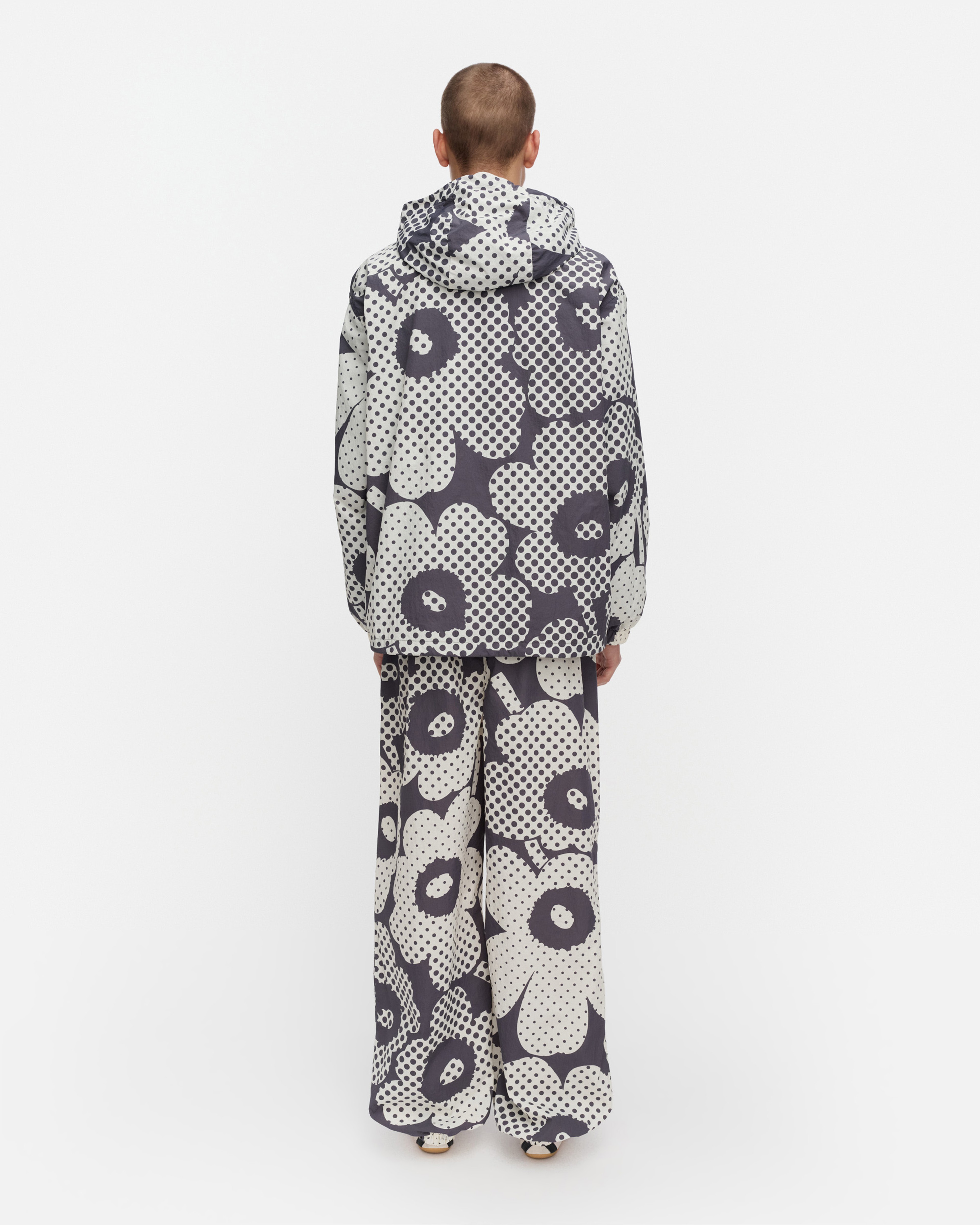 Sattuma Unikko, Kioski activewear coat, dark grey, off white,