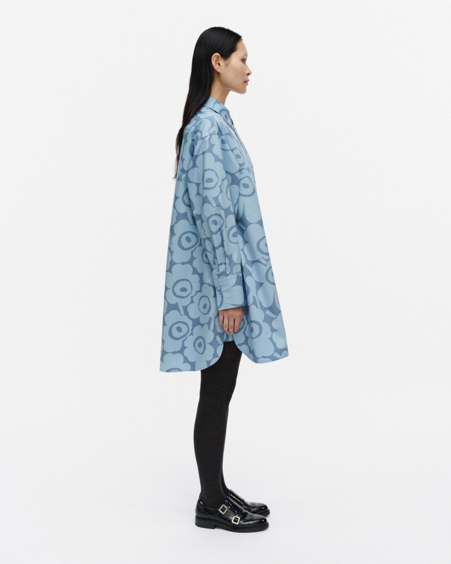 Kuvitelma Unikko, Cotton shirt dress, light blue, light blue,