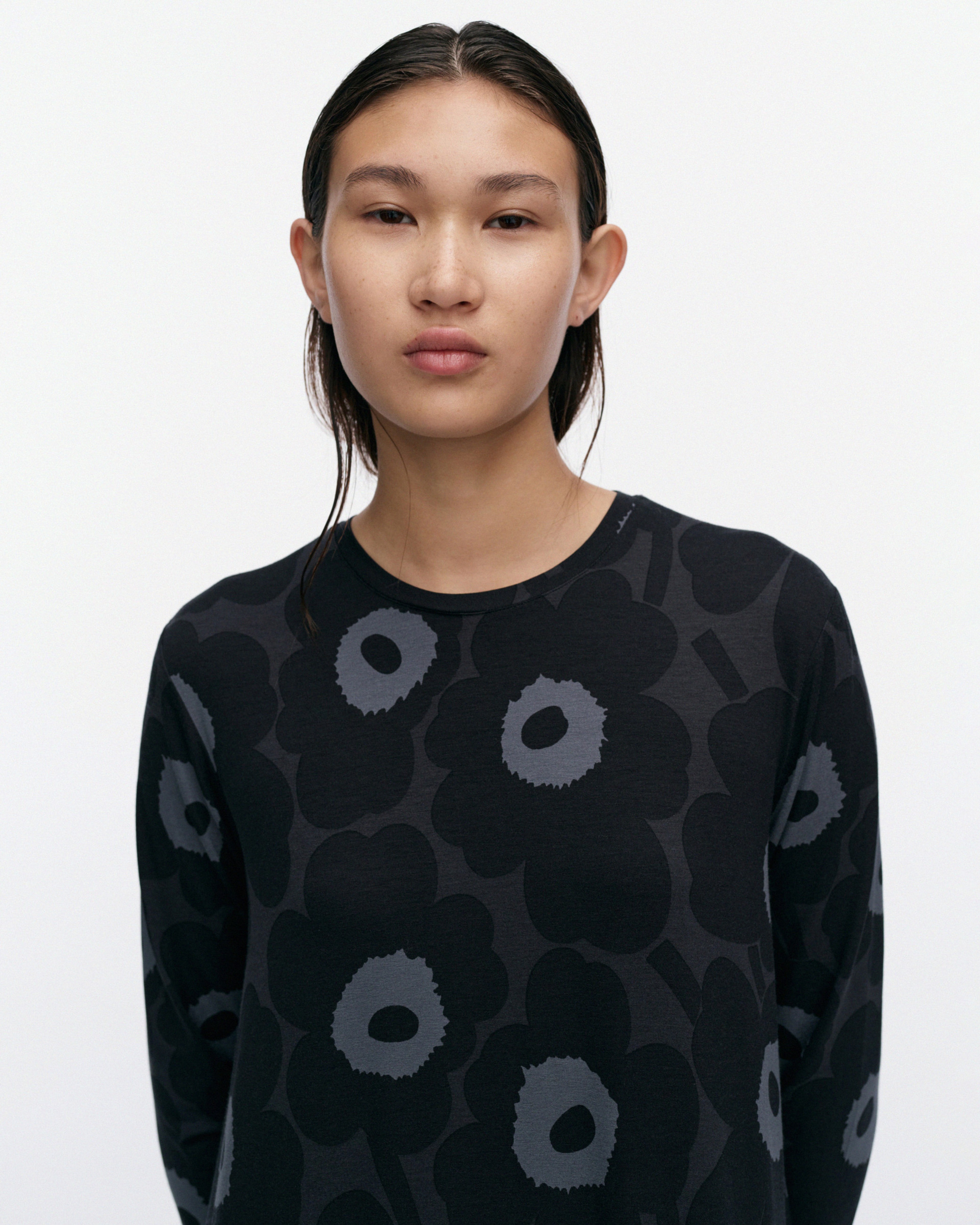 Kolmin Unikko, Jersey dress, black, dark grey, grey,