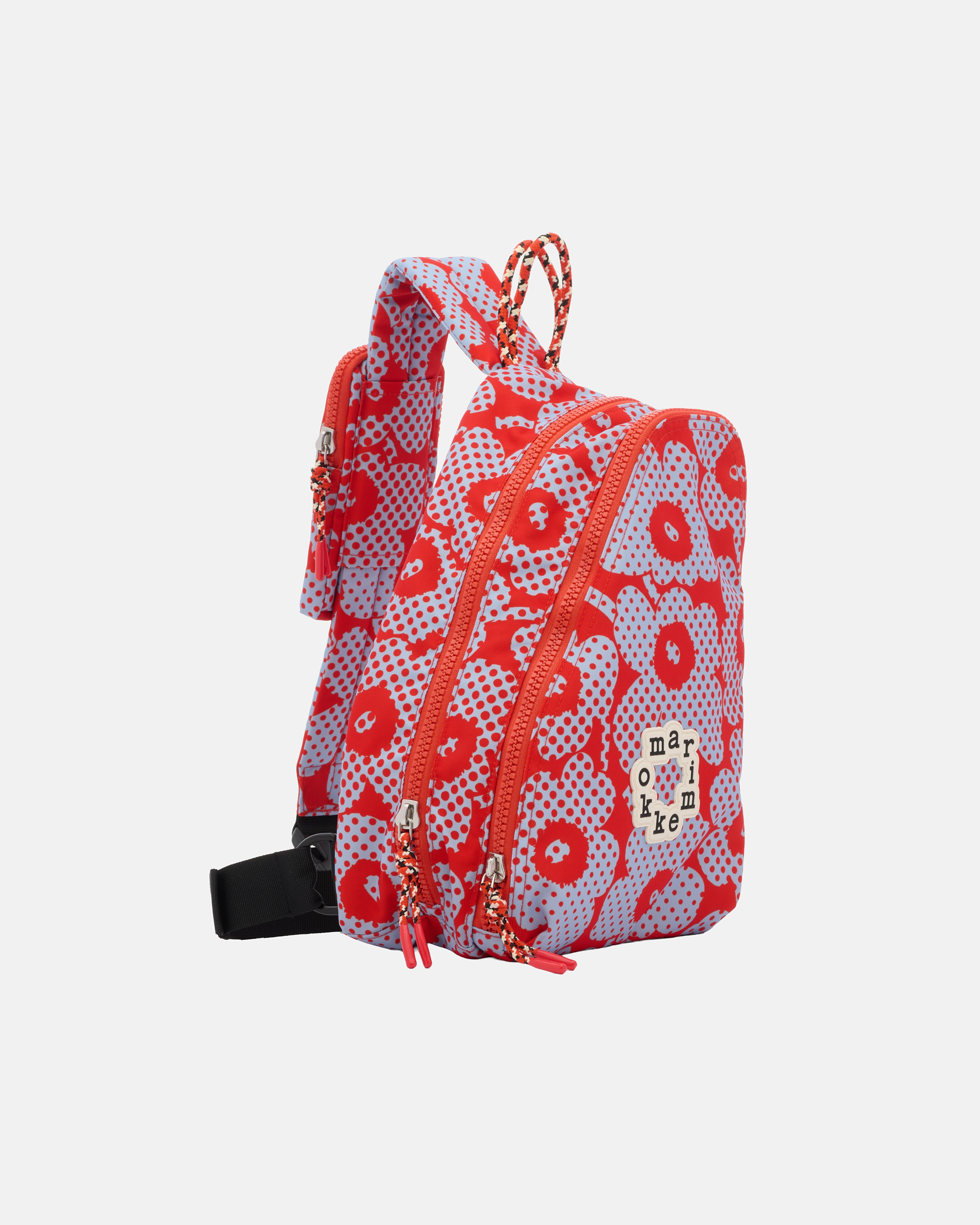 Pirteä Unikko, Kioski Backbag, red, light blue,