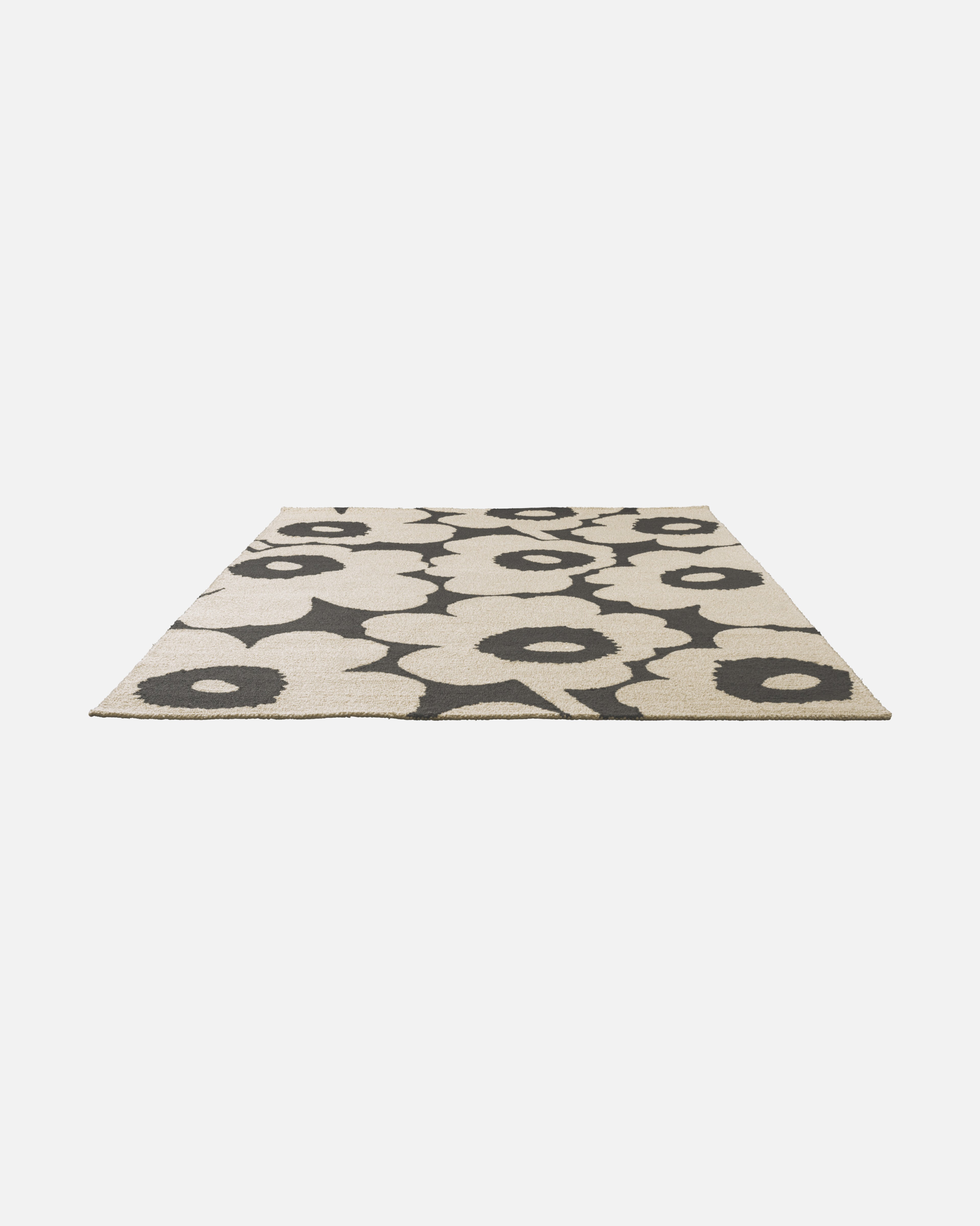 Unikko Outdoor, Rug 160 x 230 cm, charcoal, white,