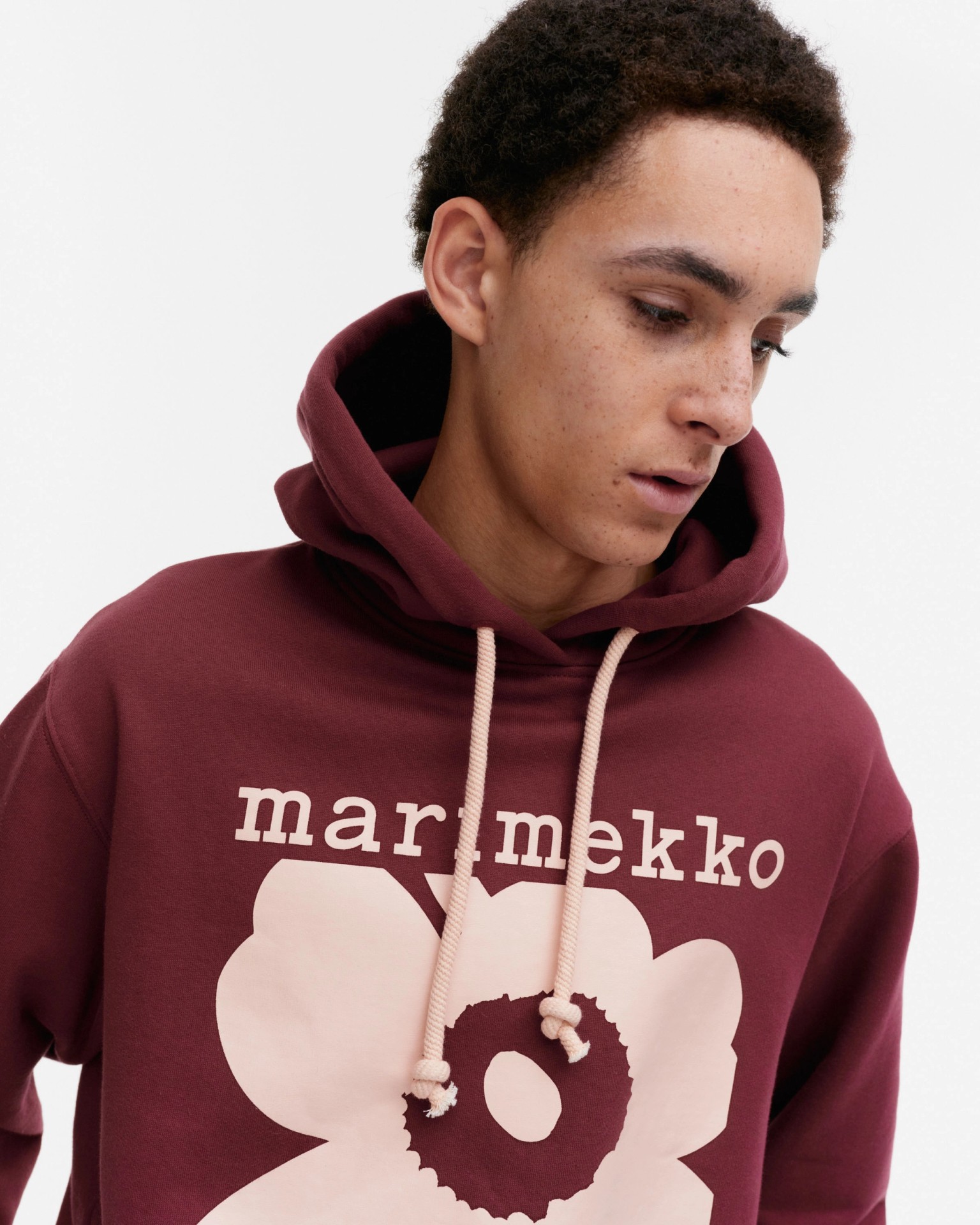 Luuppi Unikko Placement, Kioski hoodie, wine red, rose,