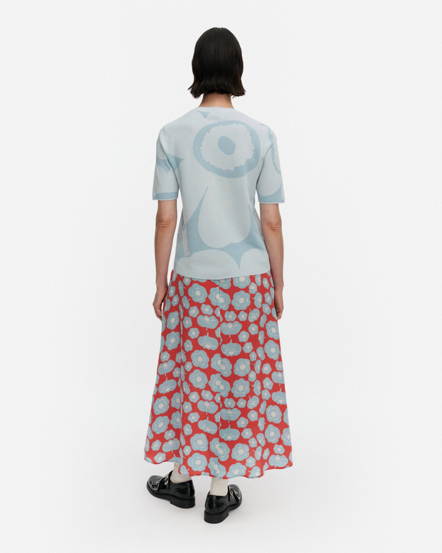 Oletus Unikko, Knitted pullover, light blue, light blue,