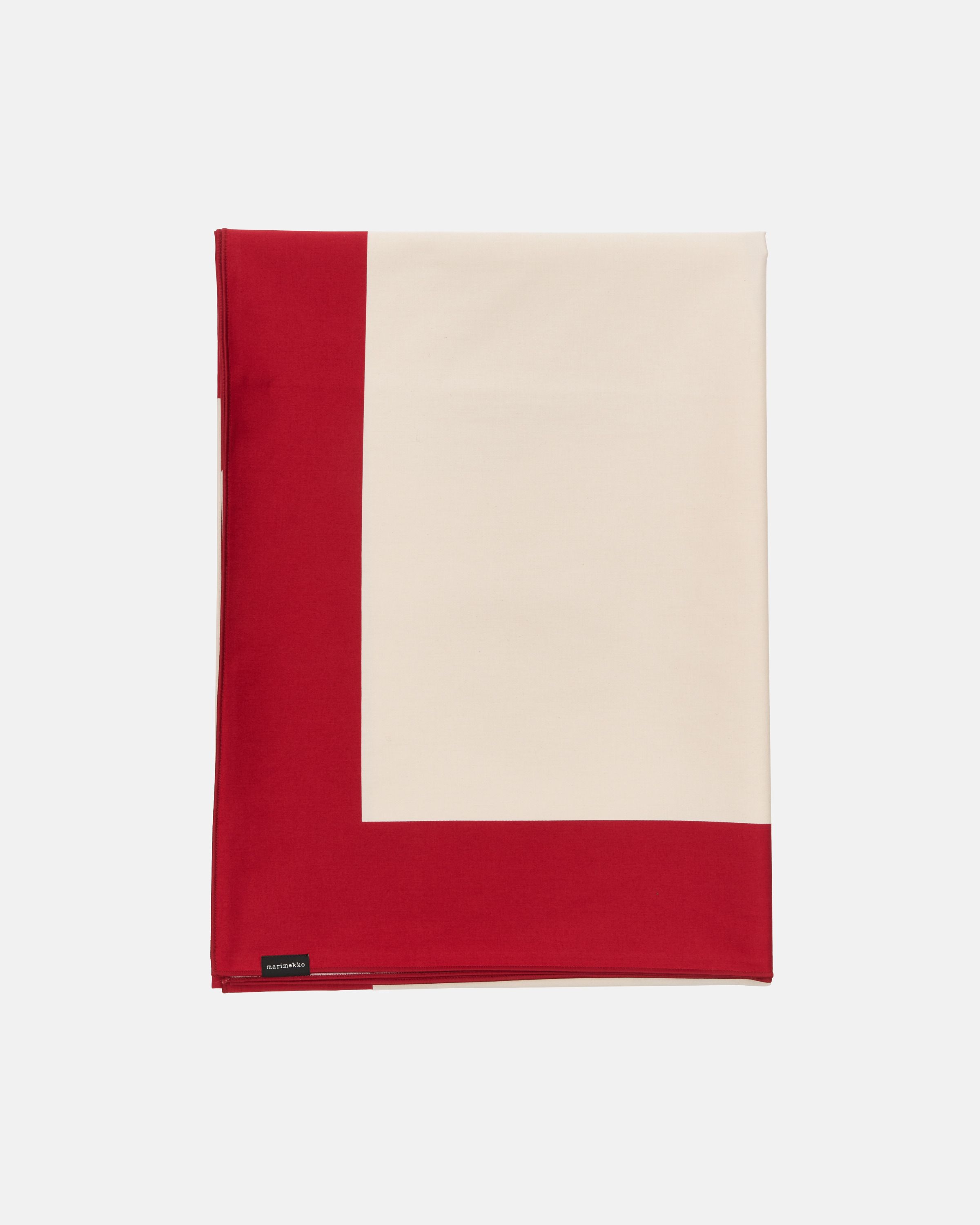 Unikko Tablecloth 140x140 cm off white, cranberry, rose | Marimekko