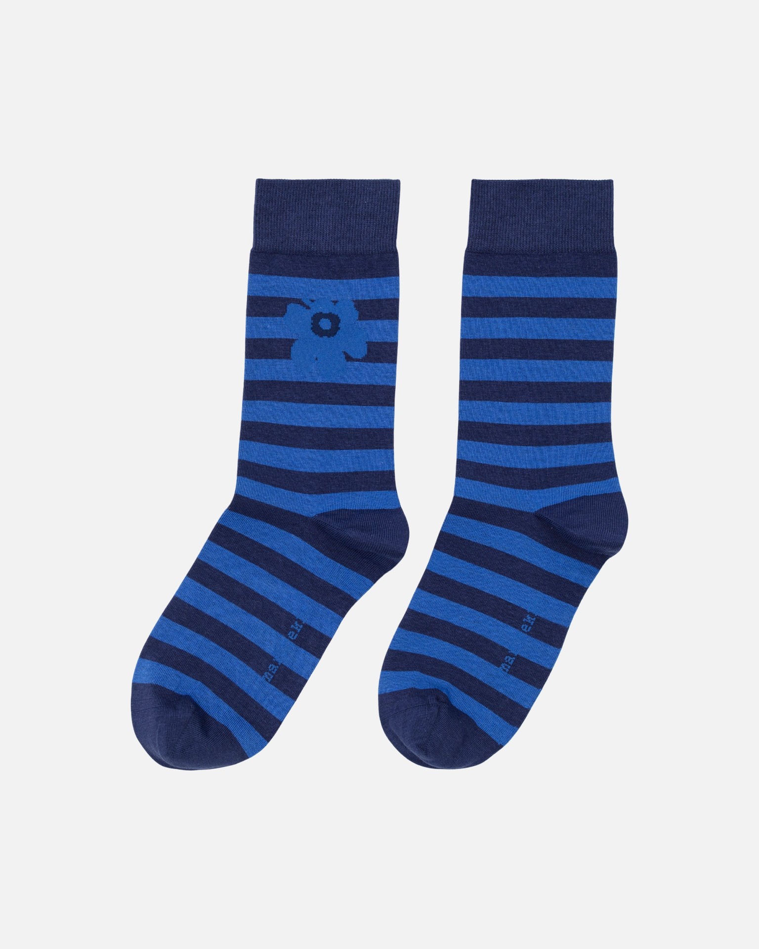 Kasvaa Tasaraita Unikko One, Kioski socks, blue, blue,