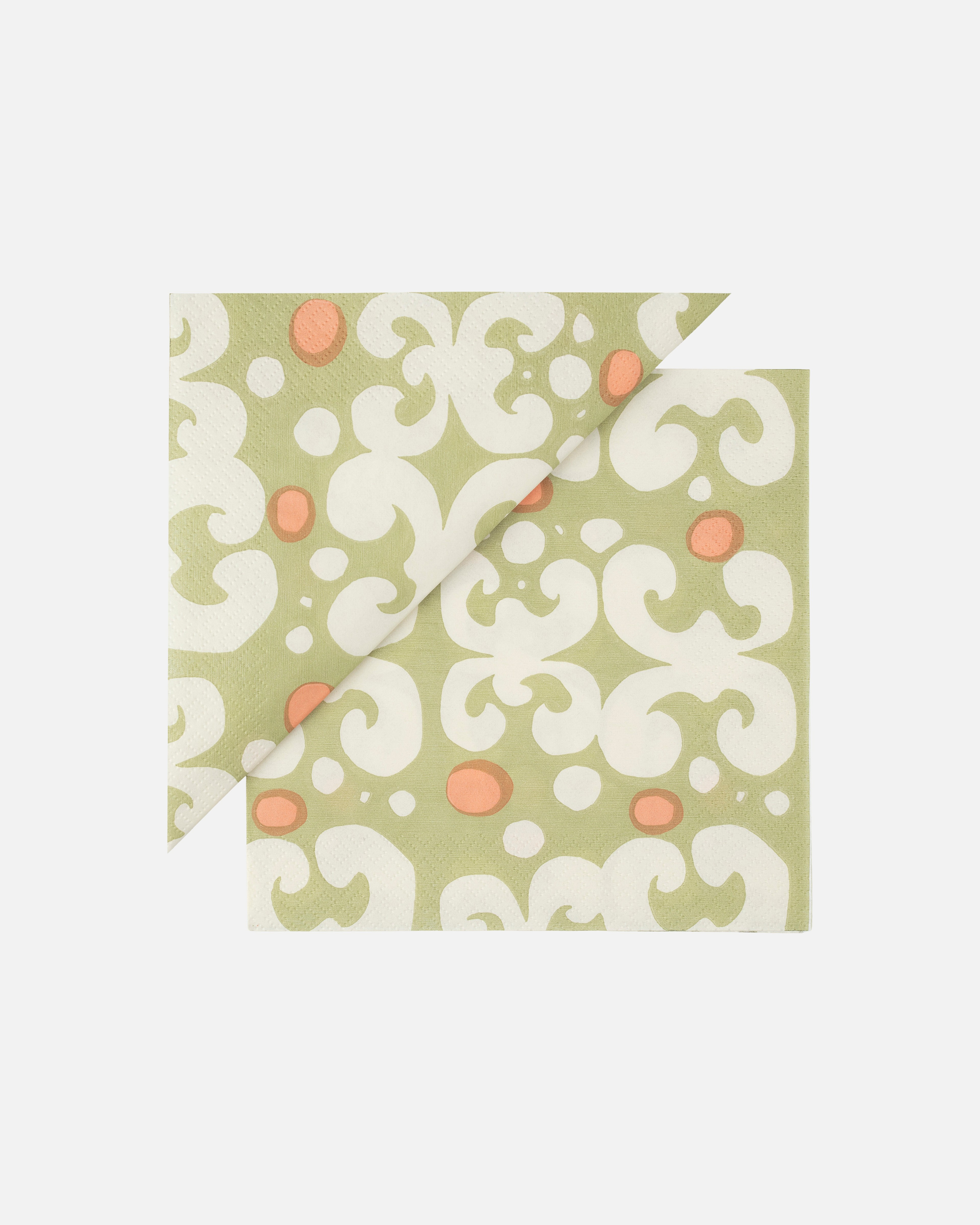 Keidas, Paperilautasliina 33x33 cm, päärynä, l.valk., puuteri,