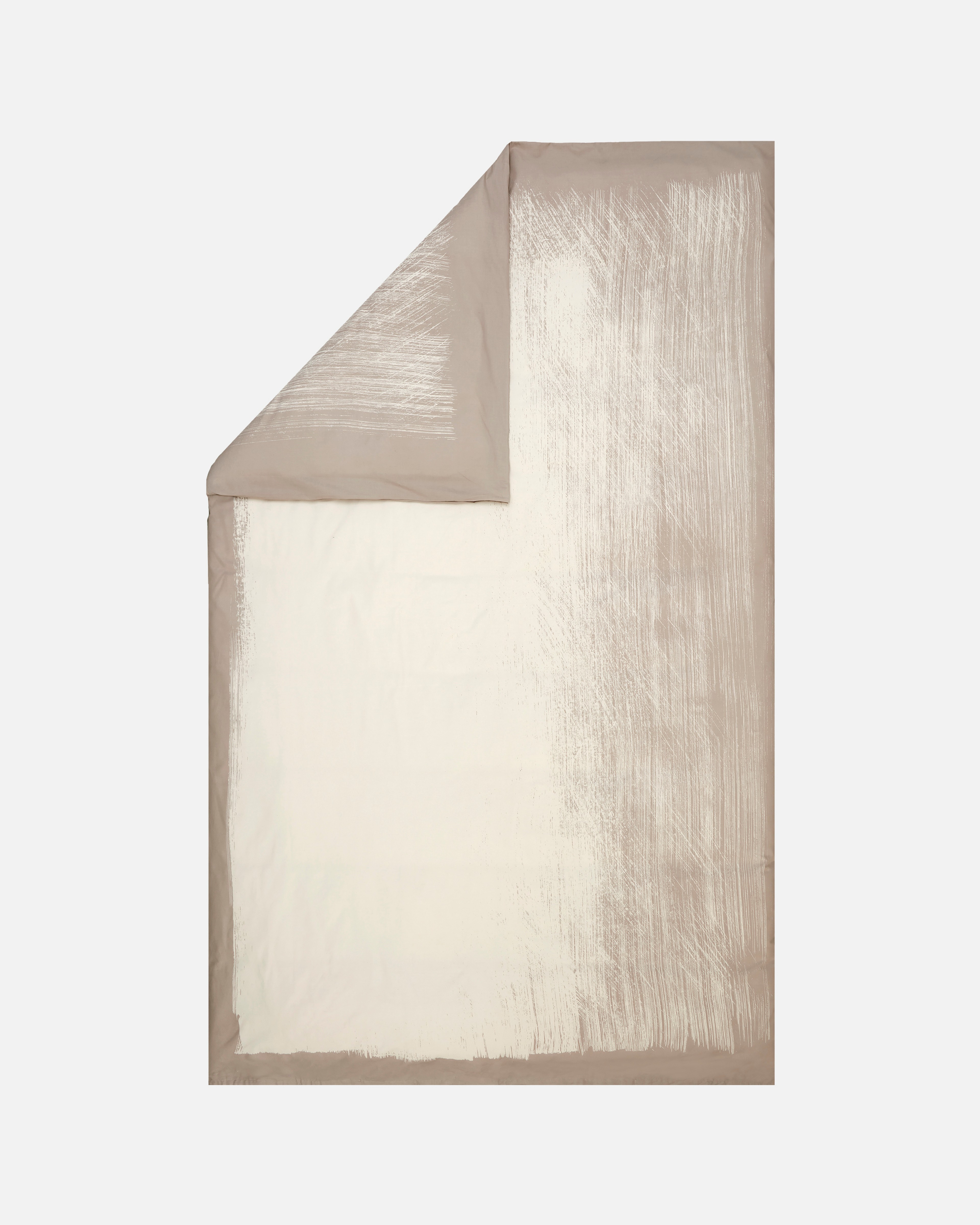 Kuiskaus, Pussilakana 135/140 x 200 cm, harmaa, luonnonvalkoinen,