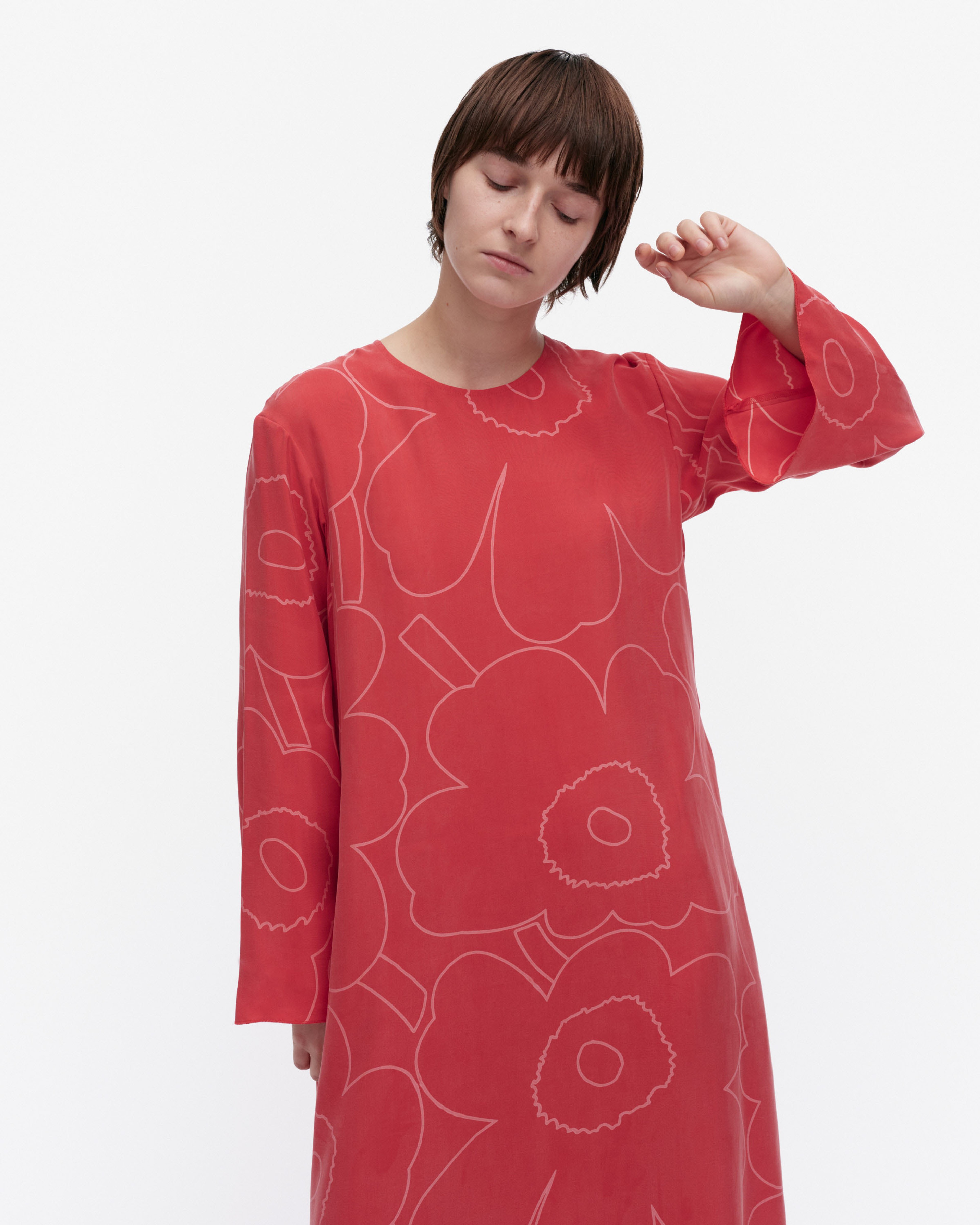 Fluidi Piirto Unikko, Dress, red, red,