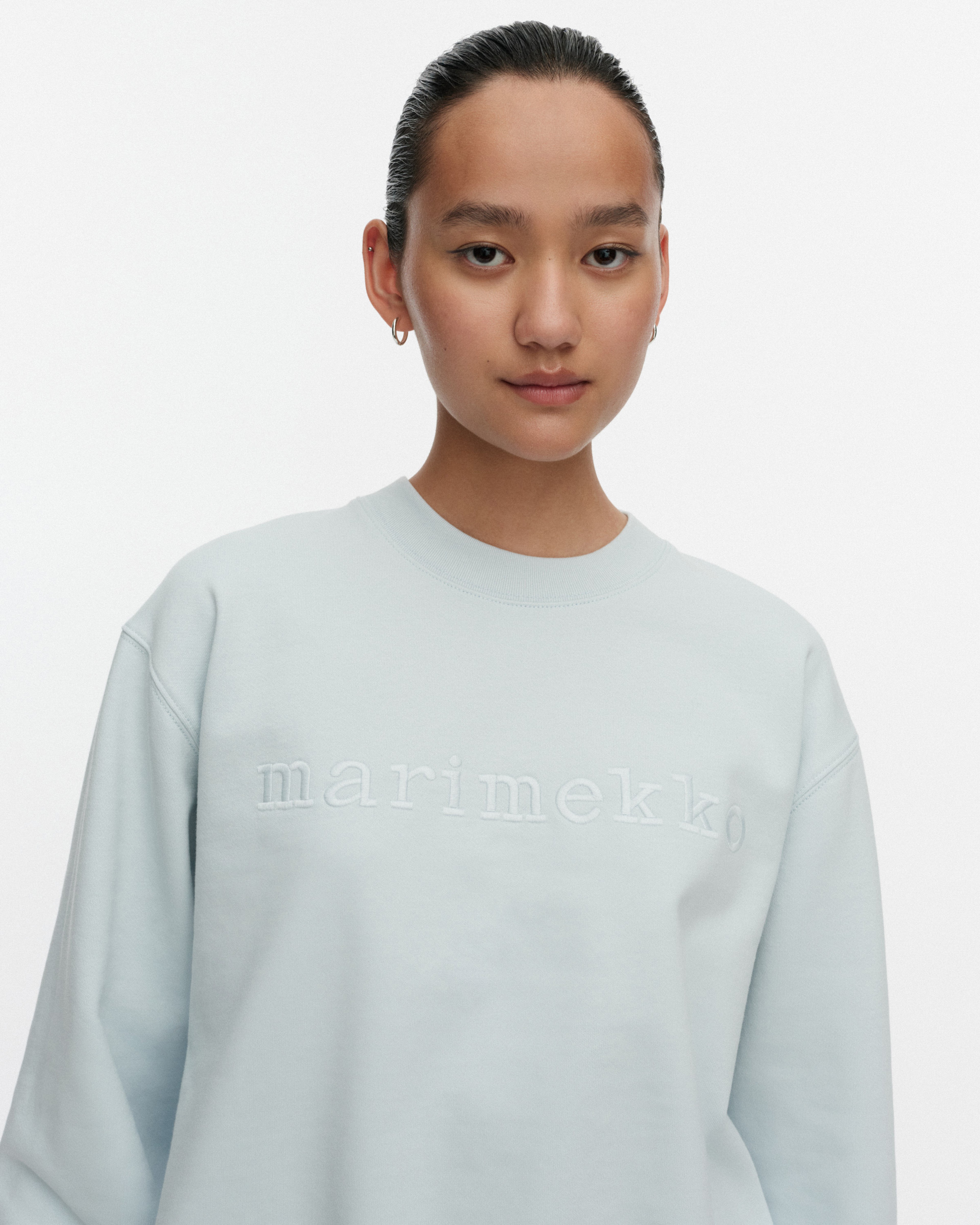 Leiot Logo Placement, Kioski sweatshirt, light blue, light blue,