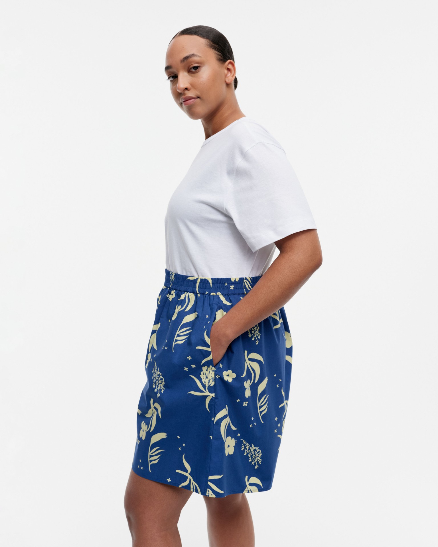 Guassi Herbaario Cotton poplin shorts